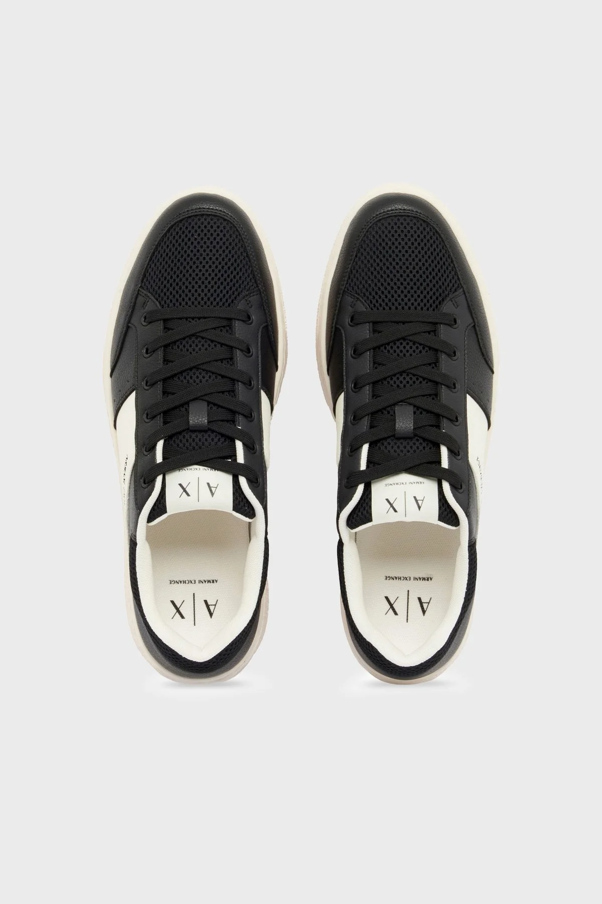 Armani Exchange Logolu Sneaker Erkek Ayakkabı XM002627 AF22831 MC024 EKRU-SİYAH - 3