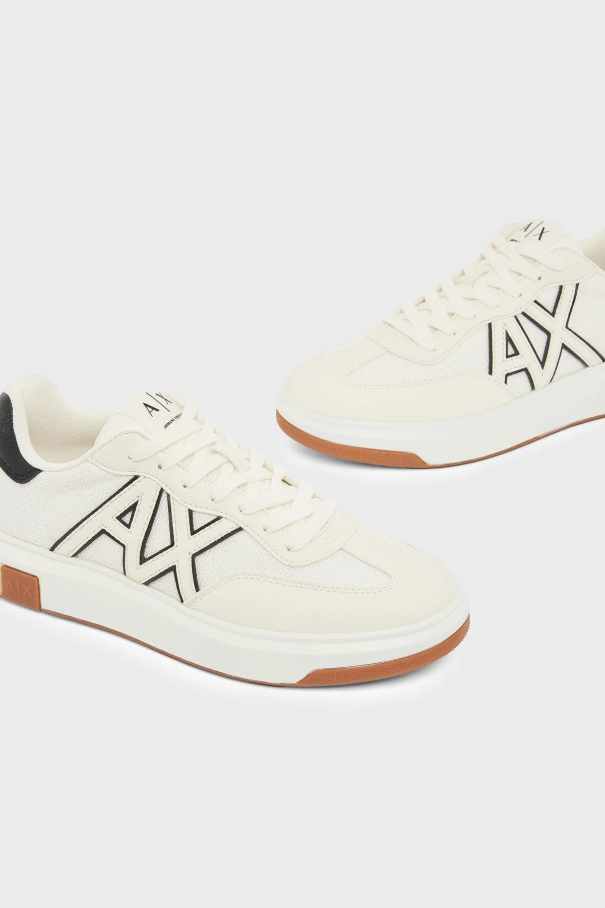 Armani Exchange Logolu Sneaker Erkek Ayakkabı XM002687 AF22775 M0240 EKRU - 4
