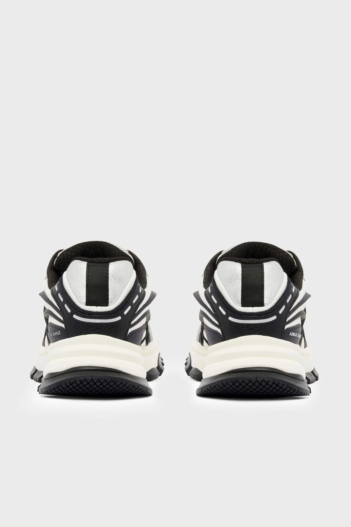 Armani Exchange Logolu Sneaker Erkek Ayakkabı XM003608 AF29104 M8457 Gri-beyaz-siyah - 4