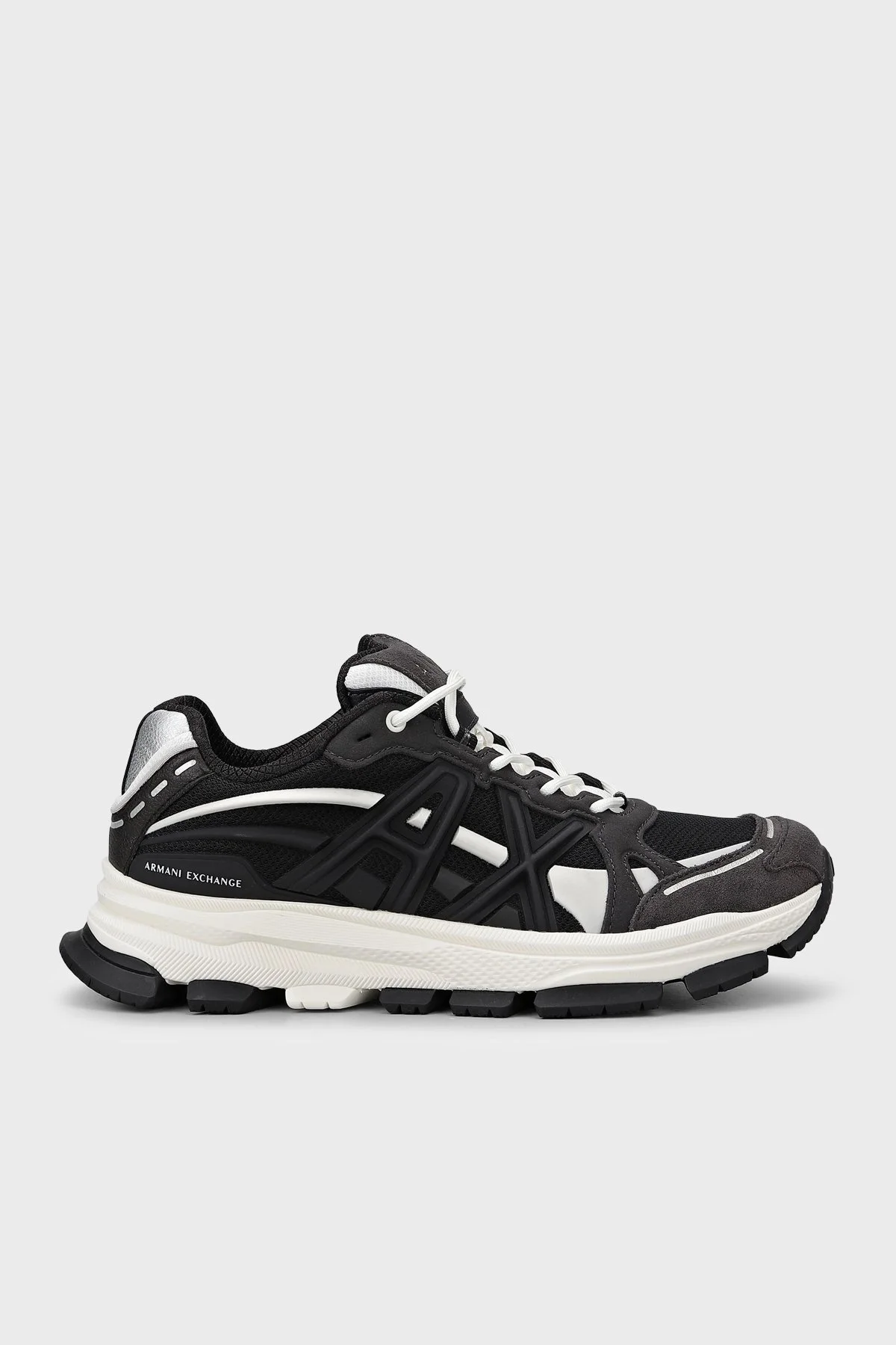 Armani Exchange Logolu Sneaker Erkek Ayakkabı XM003608 AF29104 M8458 Kahve-beyaz - 1