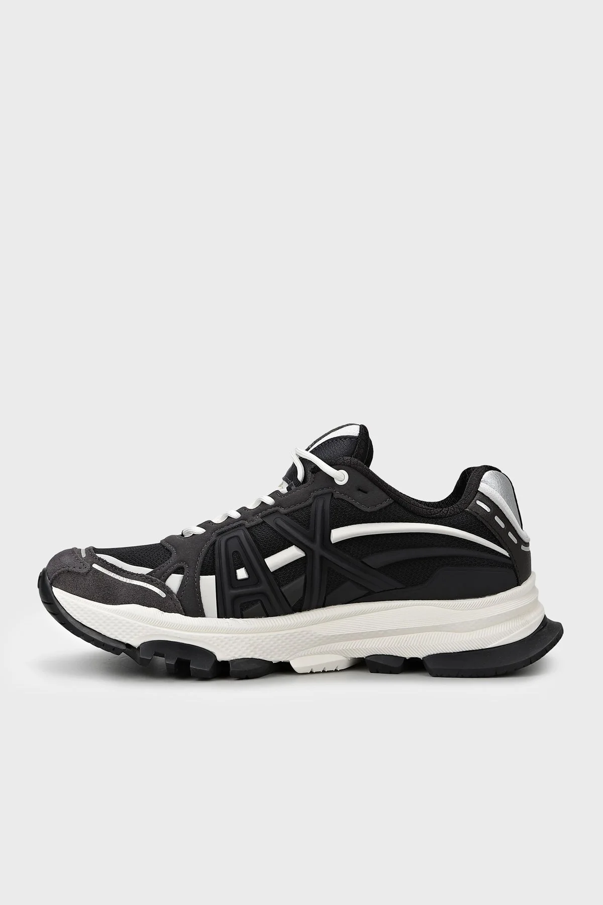 Armani Exchange Logolu Sneaker Erkek Ayakkabı XM003608 AF29104 M8458 Kahve-beyaz - 4