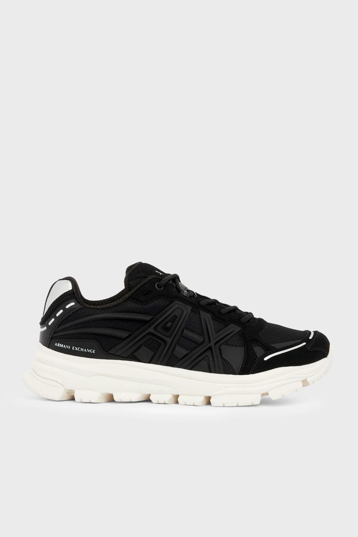 Armani Exchange Logolu Sneaker Erkek Ayakkabı XM003608 AF29104 MC513 Siyah - 1