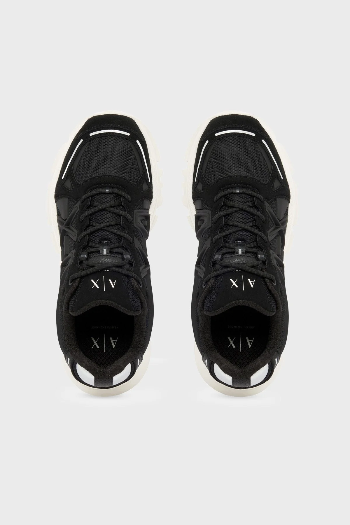 Armani Exchange Logolu Sneaker Erkek Ayakkabı XM003608 AF29104 MC513 Siyah - 3