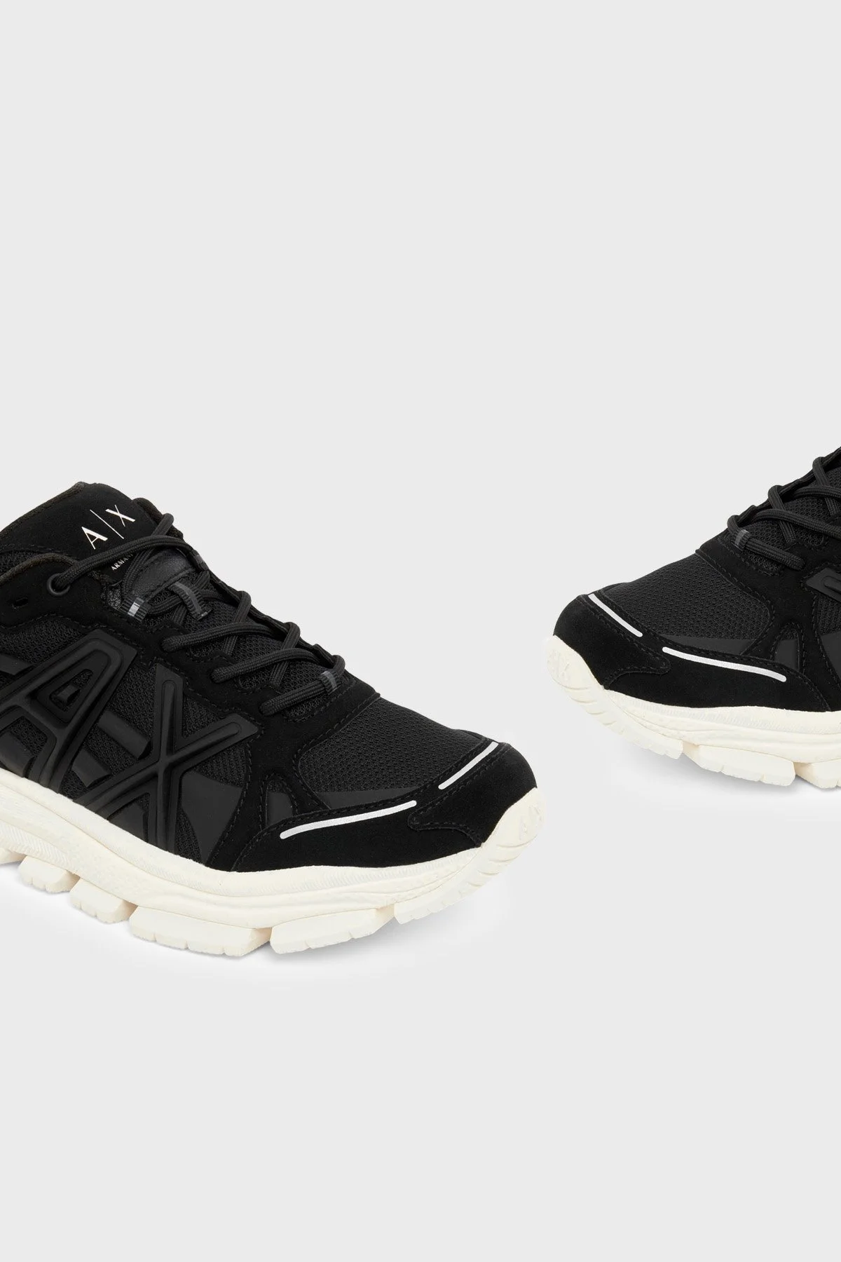 Armani Exchange Logolu Sneaker Erkek Ayakkabı XM003608 AF29104 MC513 Siyah - 5