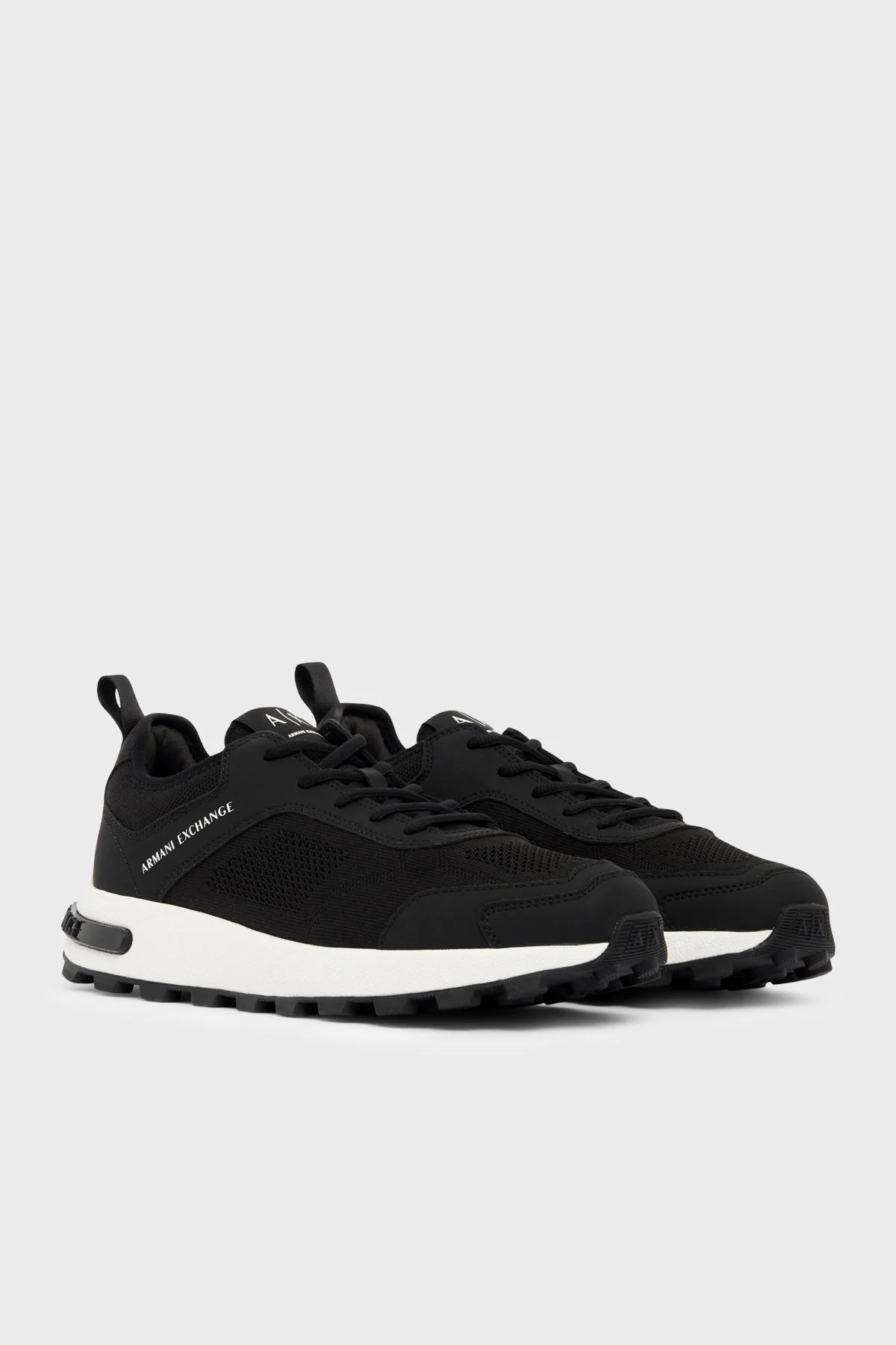 Armani Exchange Logolu Sneaker Erkek Ayakkabı XM003611 AF29101 UC001 Siyah - 2