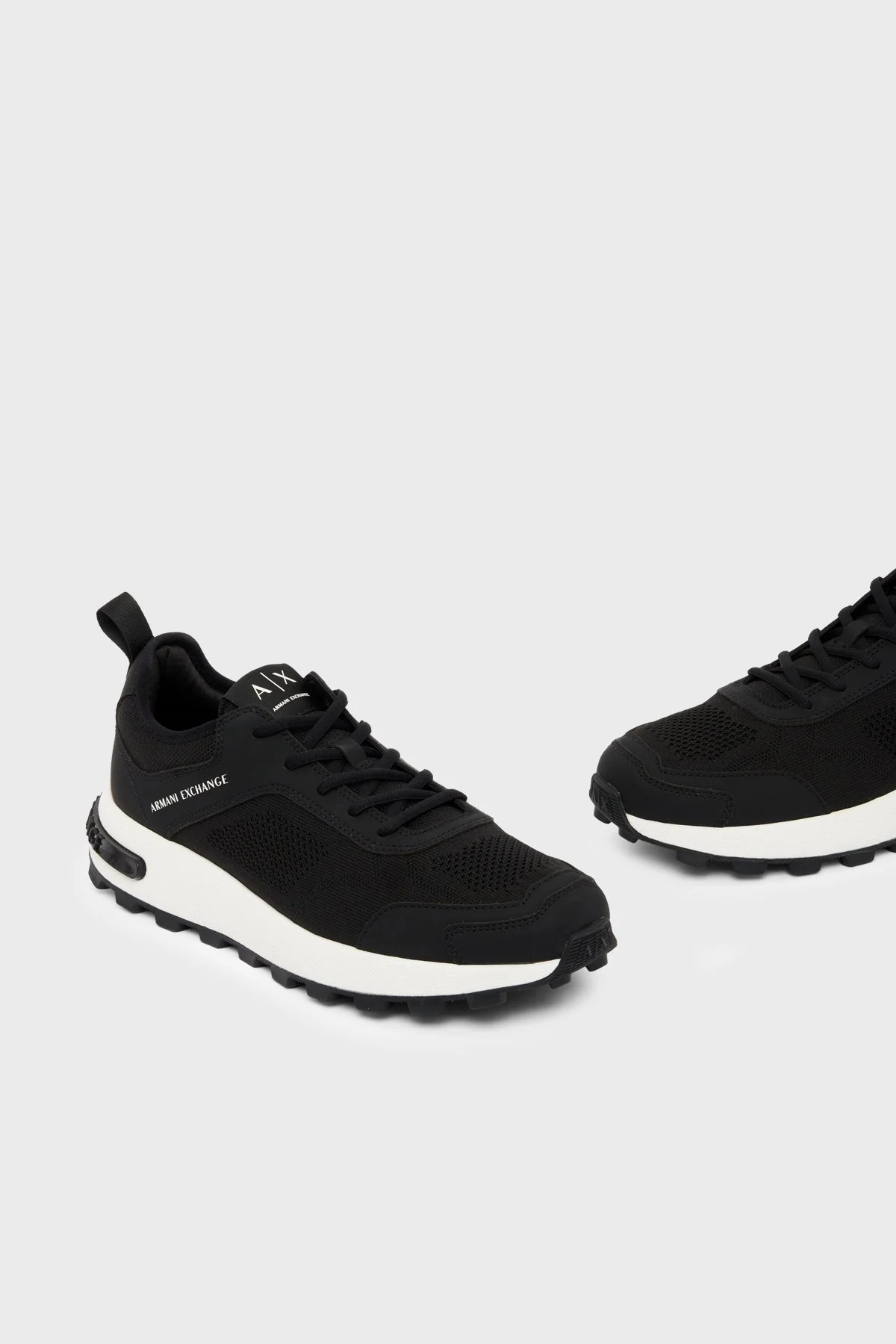 Armani Exchange Logolu Sneaker Erkek Ayakkabı XM003611 AF29101 UC001 Siyah - 5