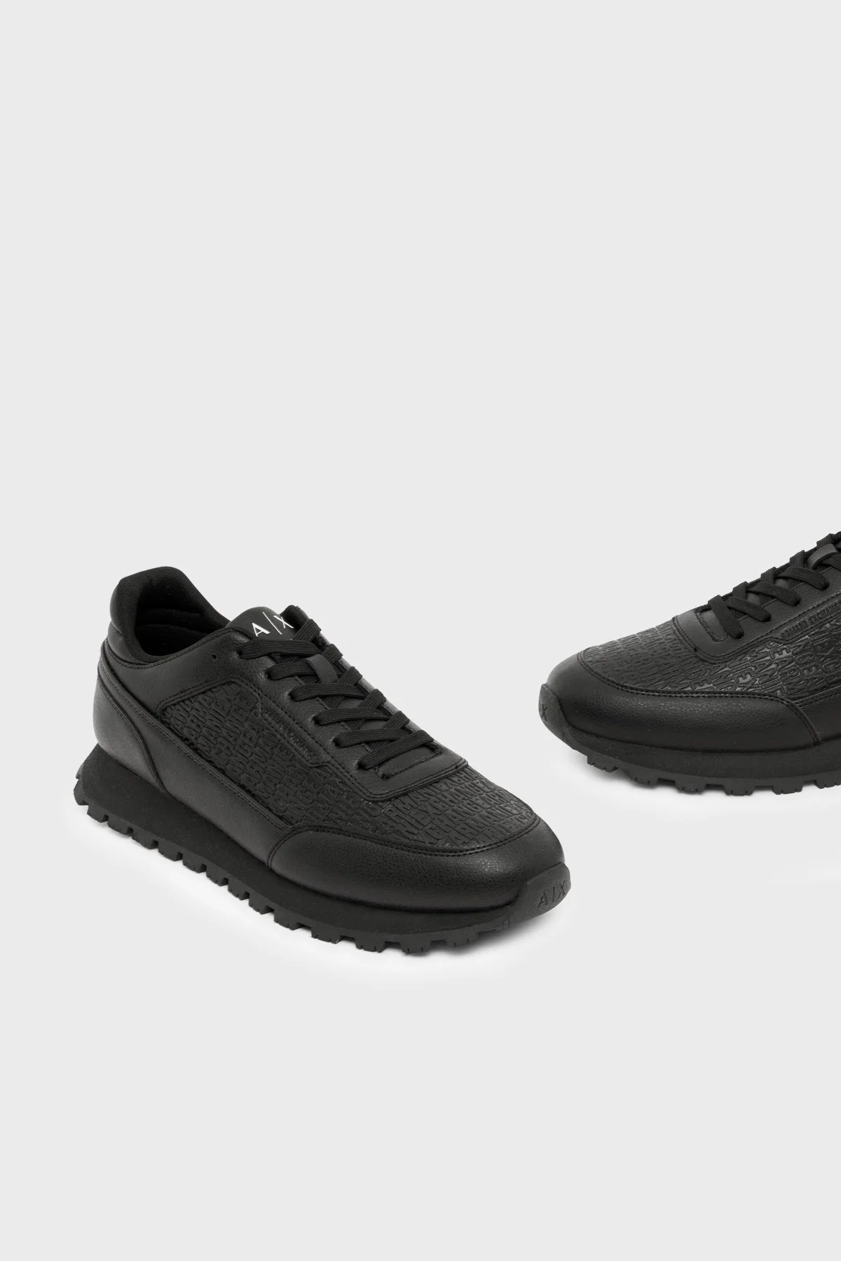 Armani Exchange Logolu Sneaker Erkek Ayakkabı XM003644 AF29408 UC001 Siyah - 5