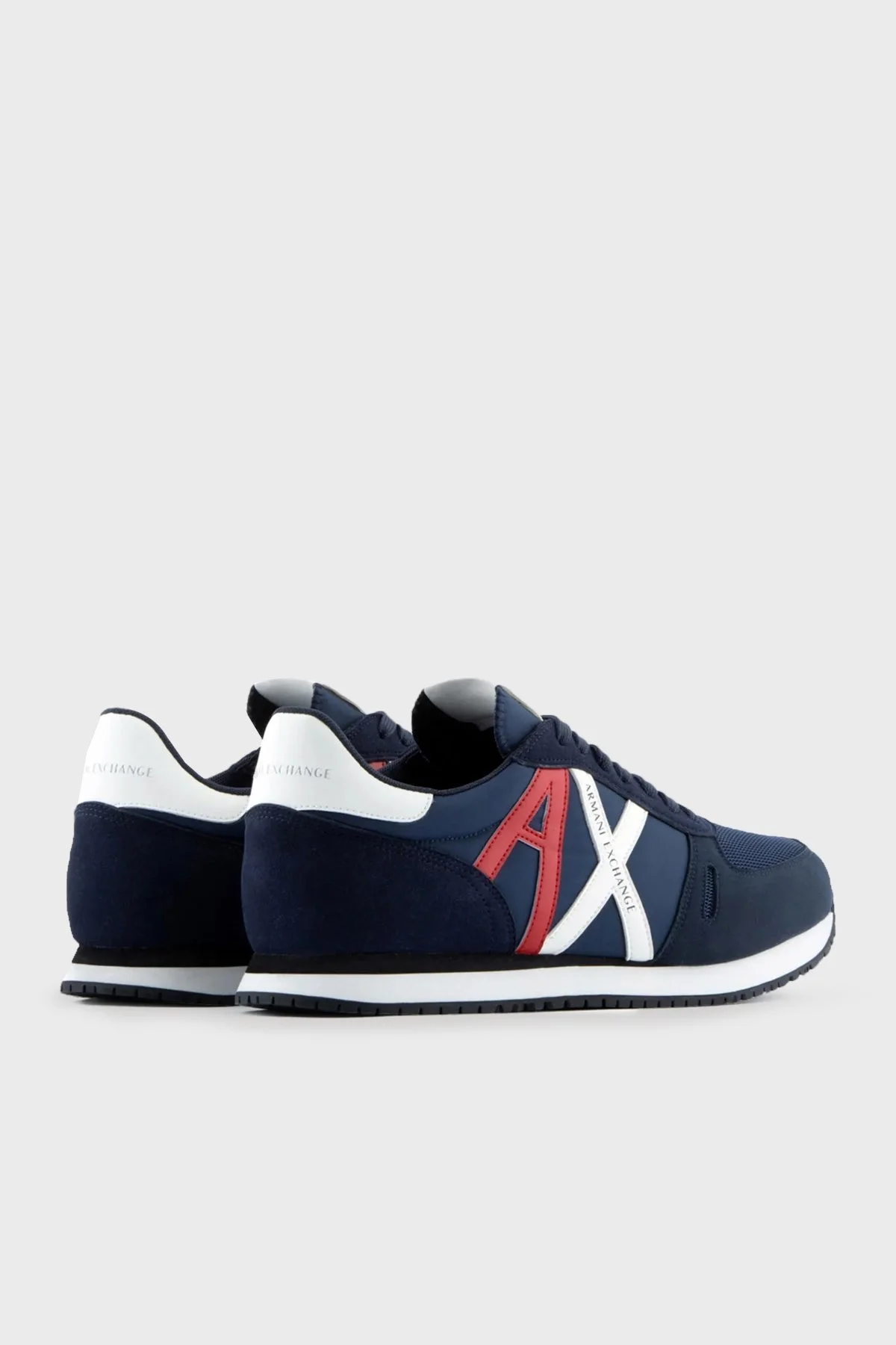 Armani Exchange Logolu Sneaker Erkek Ayakkabı XUX017 XCC68 S129 LACİVERT - 3