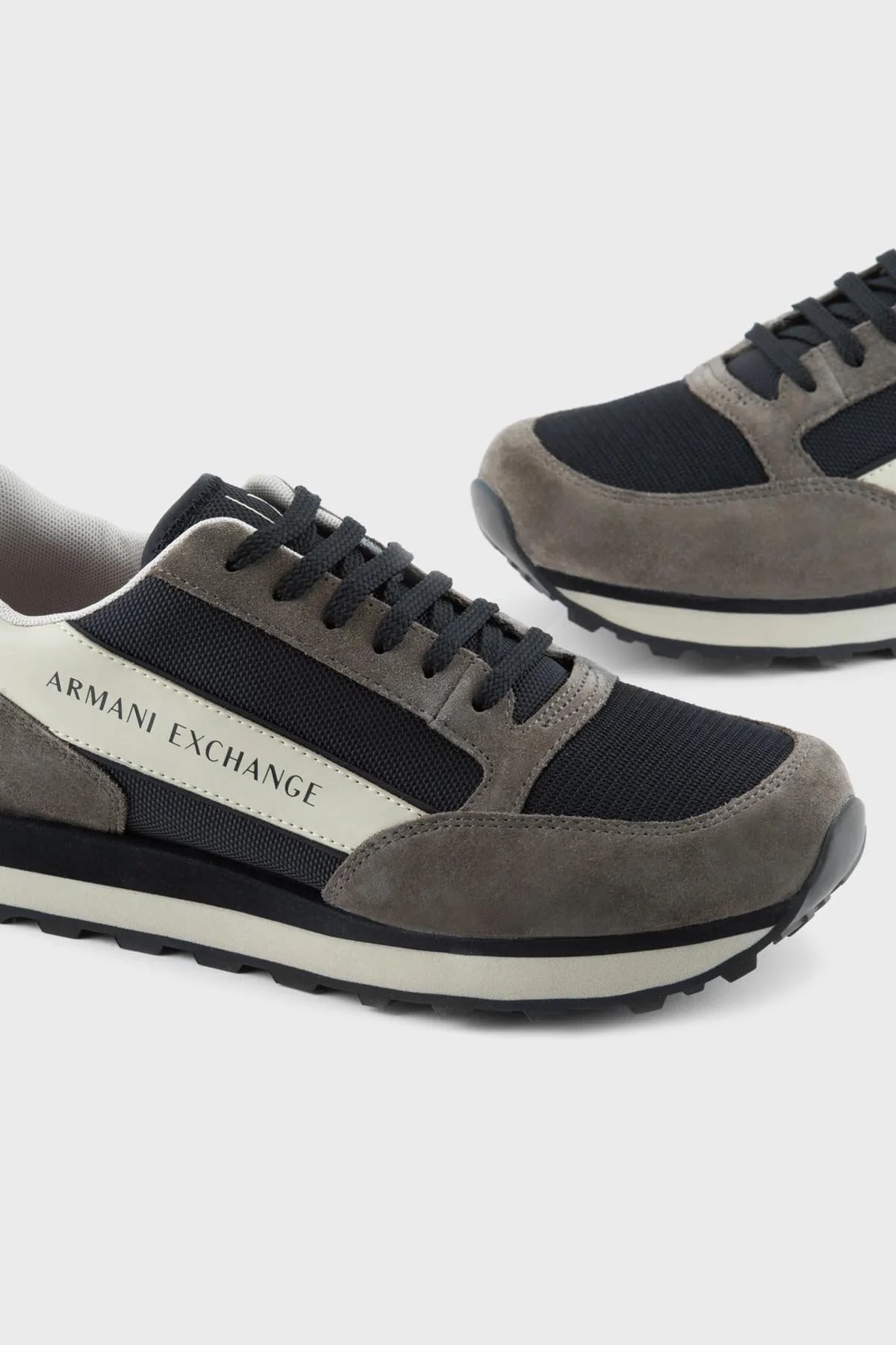 Armani Exchange Logolu Sneaker Erkek Ayakkabı XUX083 XV263 T080 SİYAH - 5