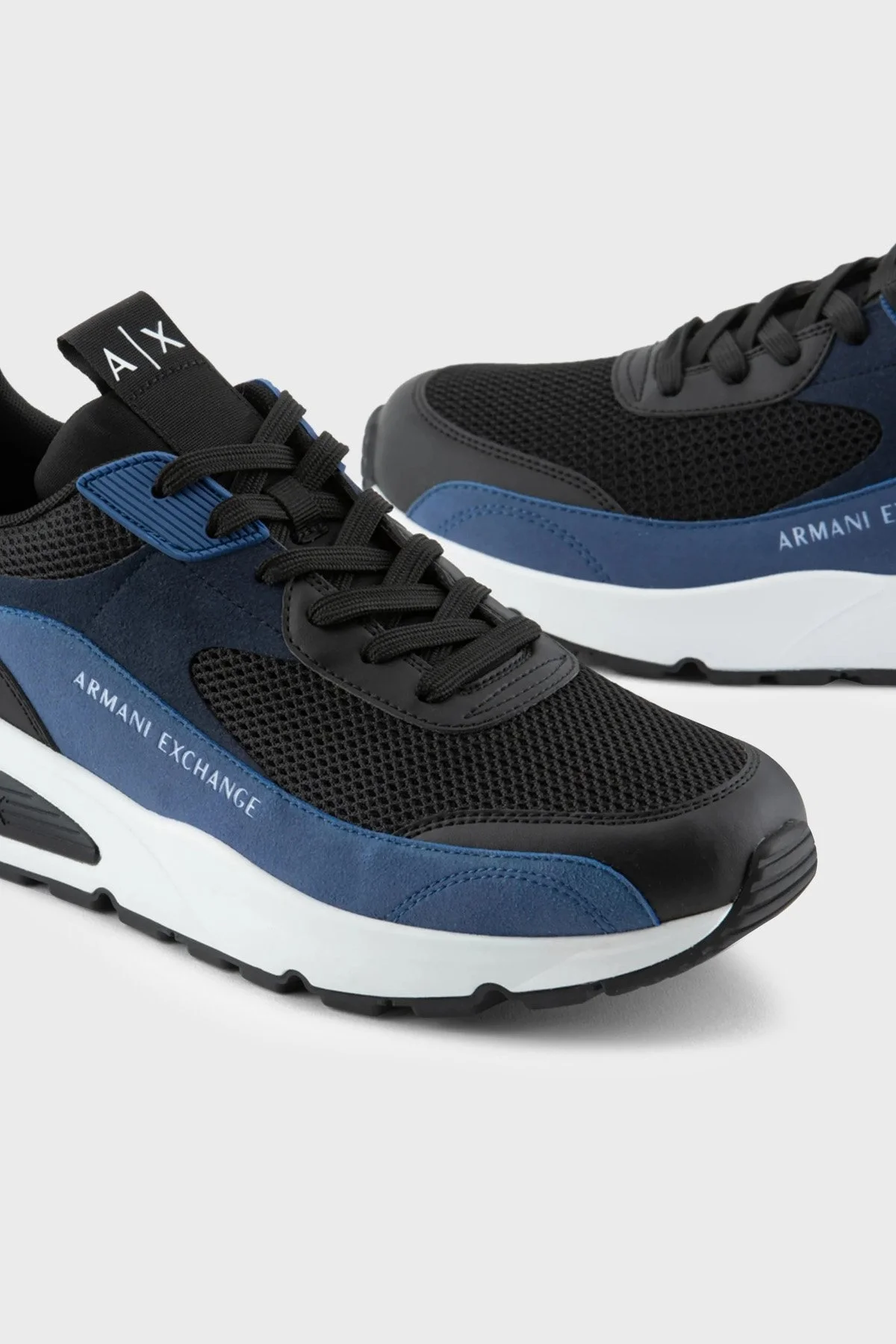 Armani Exchange Logolu Sneaker Erkek Ayakkabı XUX121 XV540 K521 SİYAH - 4