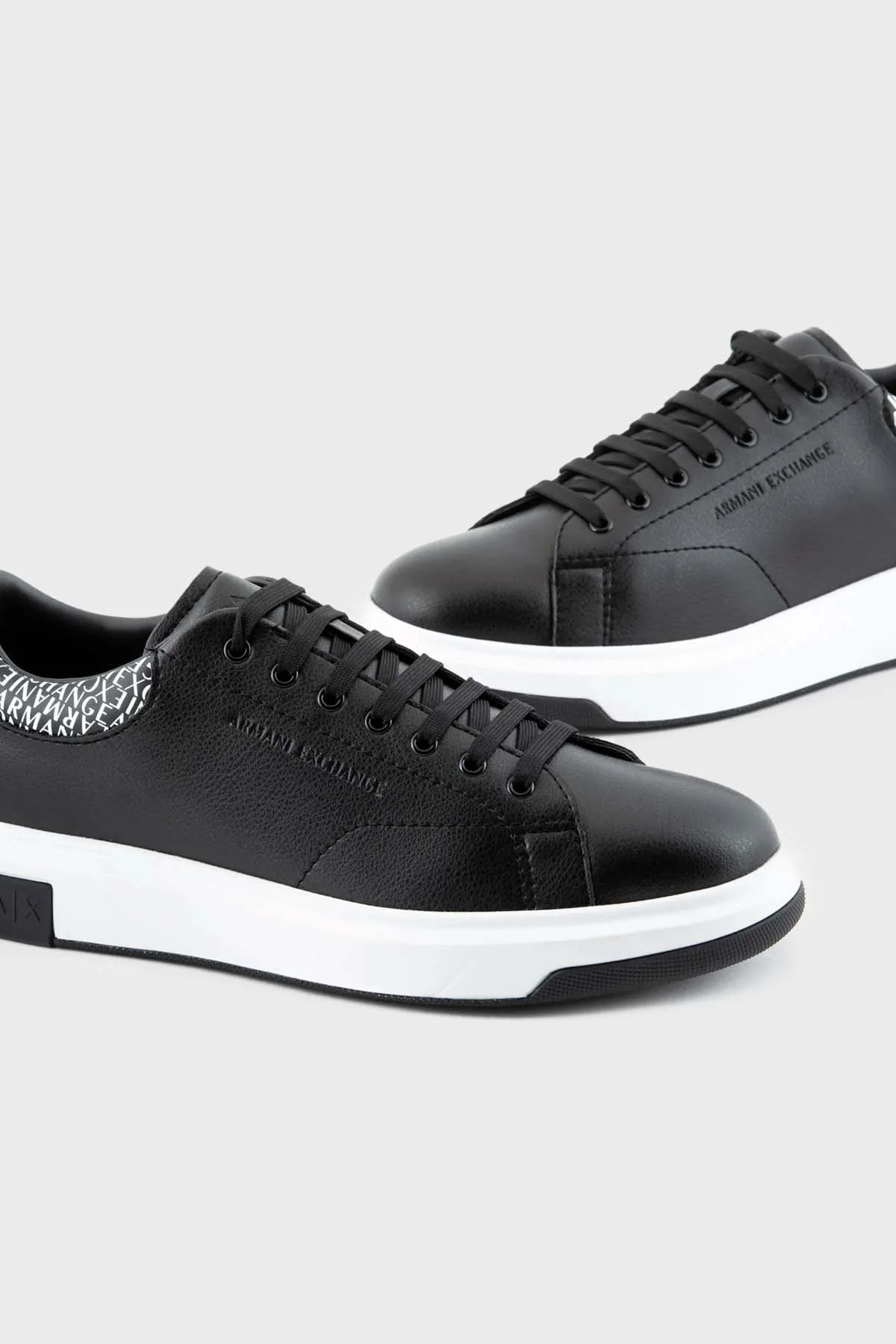 Armani Exchange Logolu Sneaker Erkek Ayakkabı XUX123 XV761 00002 SİYAH - 5