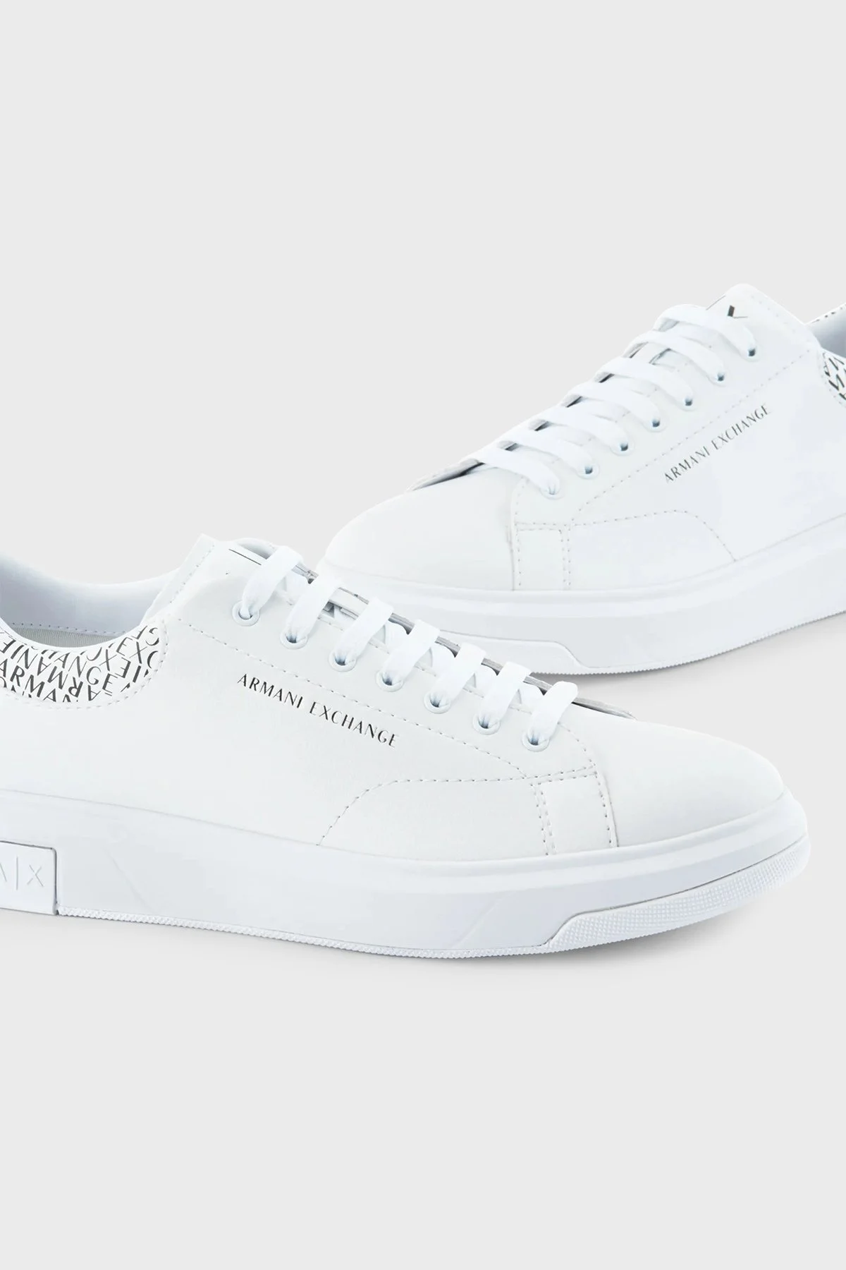 Armani Exchange Logolu Sneaker Erkek Ayakkabı XUX123 XV761 01015 BEYAZ - 5