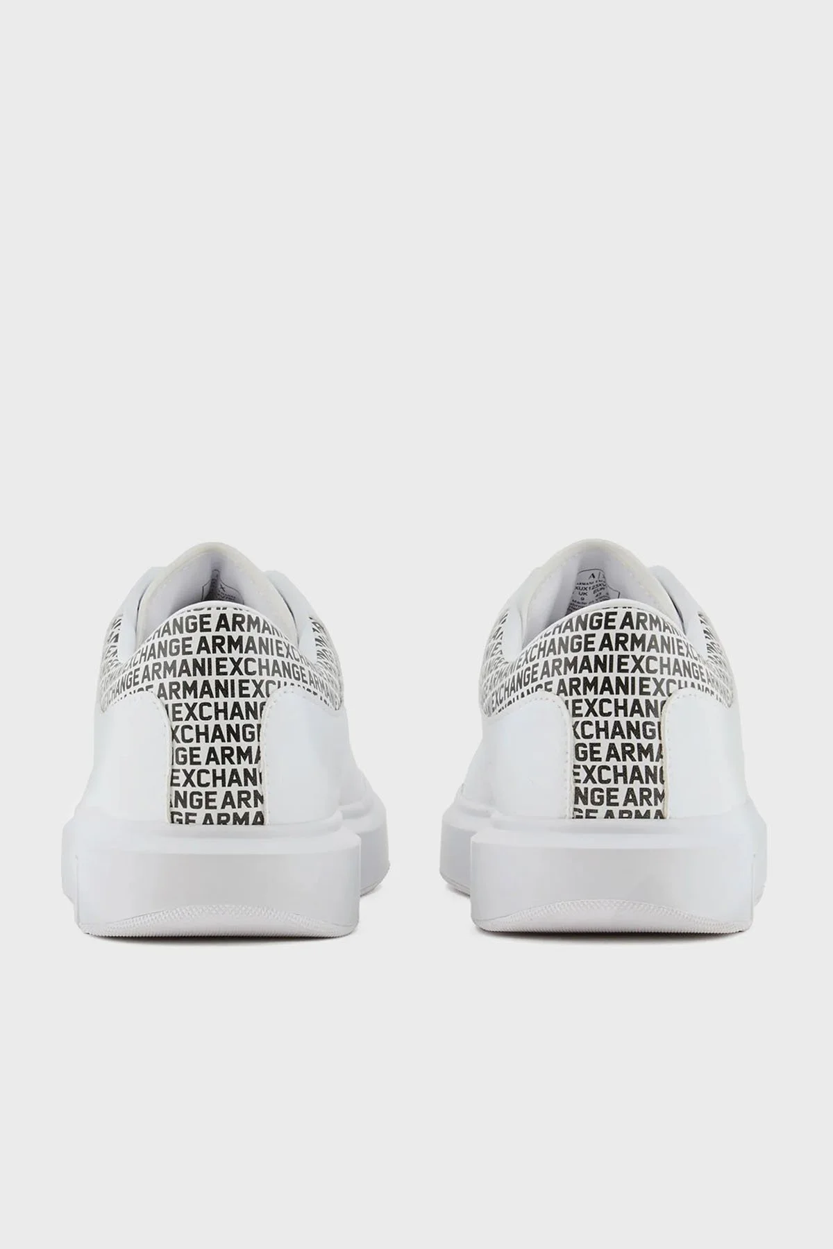 Armani Exchange Logolu Sneaker Erkek Ayakkabı XUX123 XV761 K488 BEYAZ-SİYAH - 4