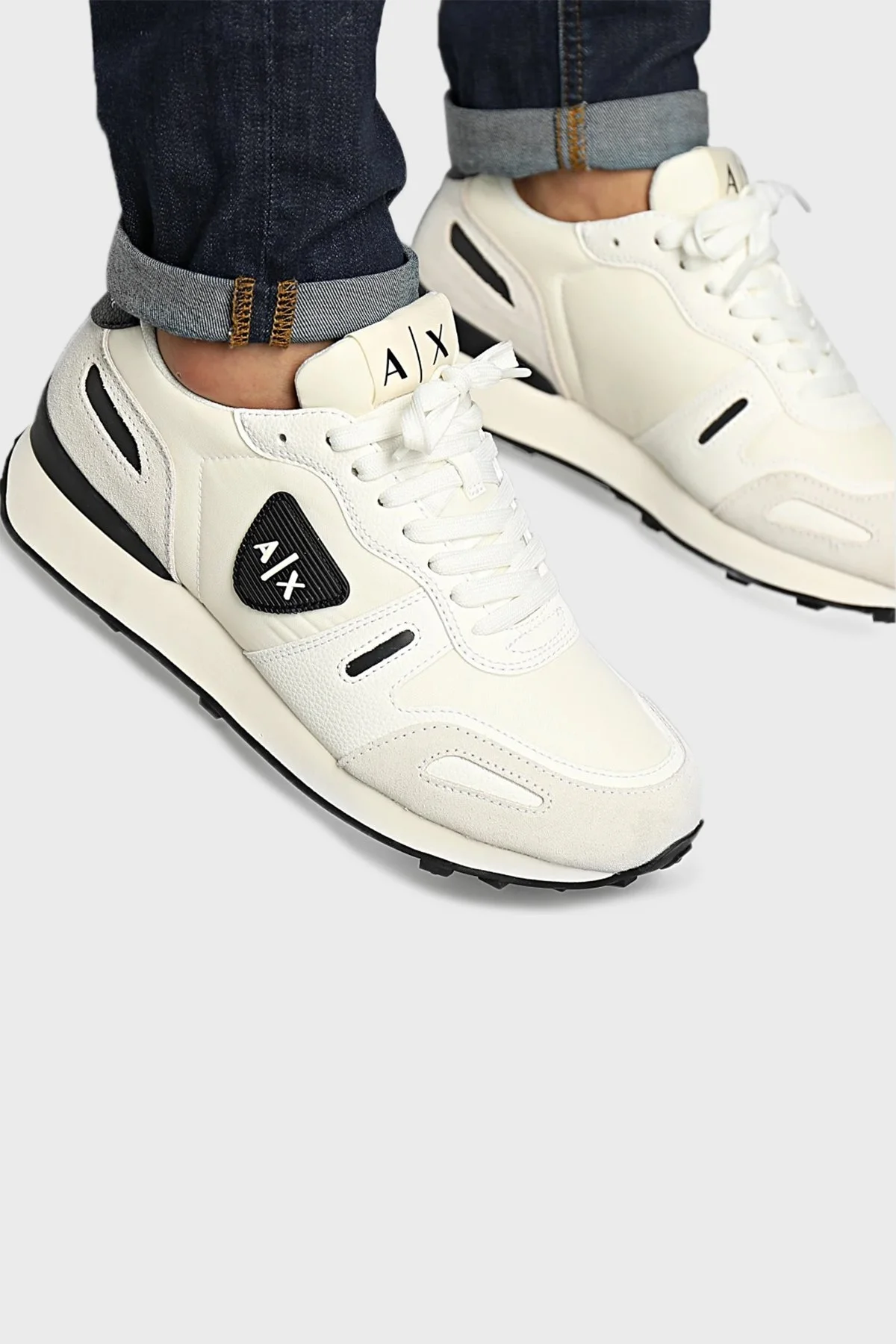 Armani Exchange Logolu Sneaker Erkek Ayakkabı XUX149 XV607 N480 BEJ - 2