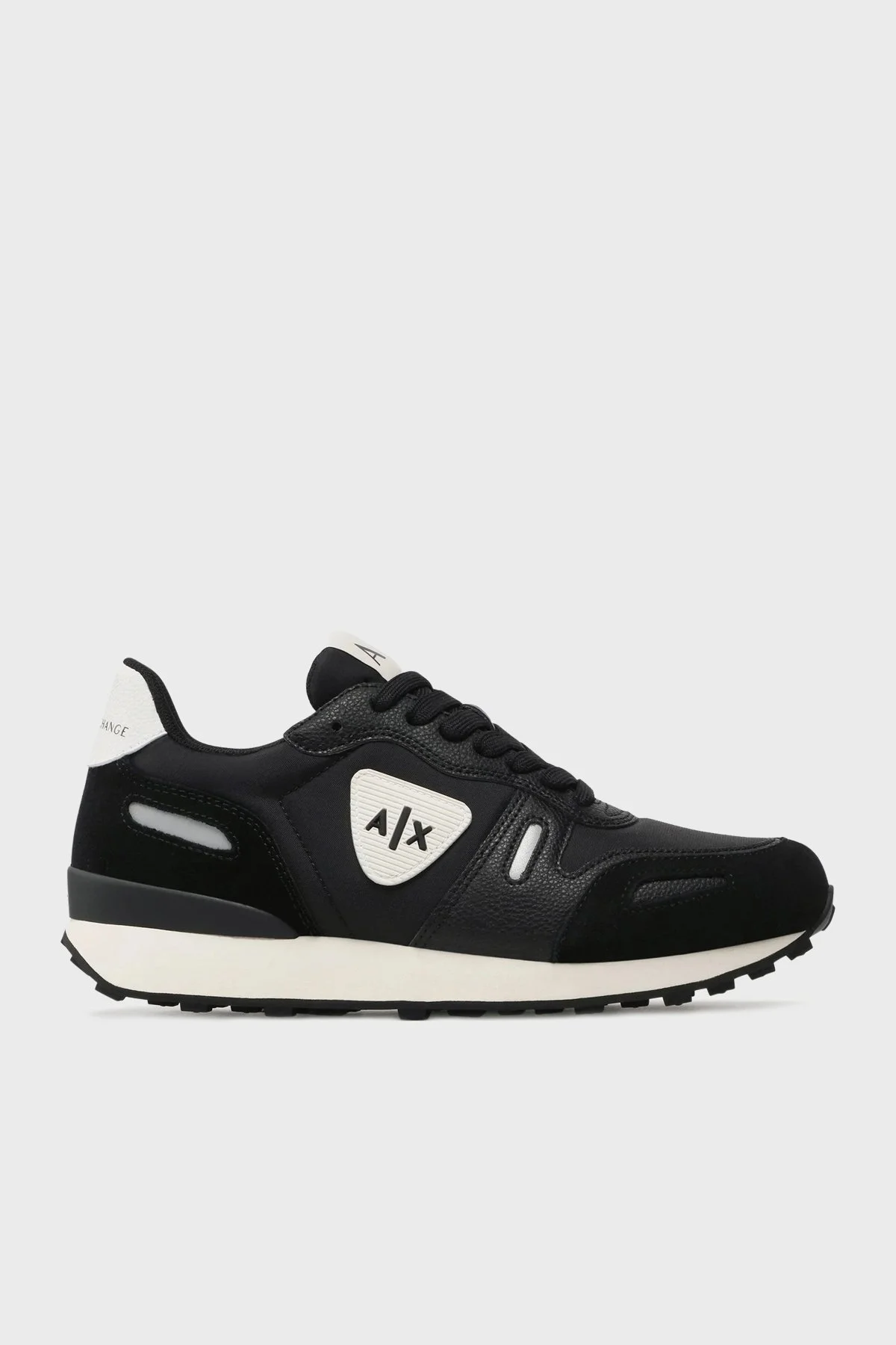 Armani Exchange Logolu Sneaker Erkek Ayakkabı XUX149 XV607 N814 SİYAH-BEYAZ - 1