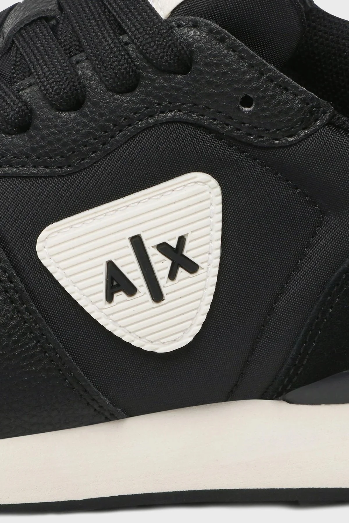Armani Exchange Logolu Sneaker Erkek Ayakkabı XUX149 XV607 N814 SİYAH-BEYAZ - 5