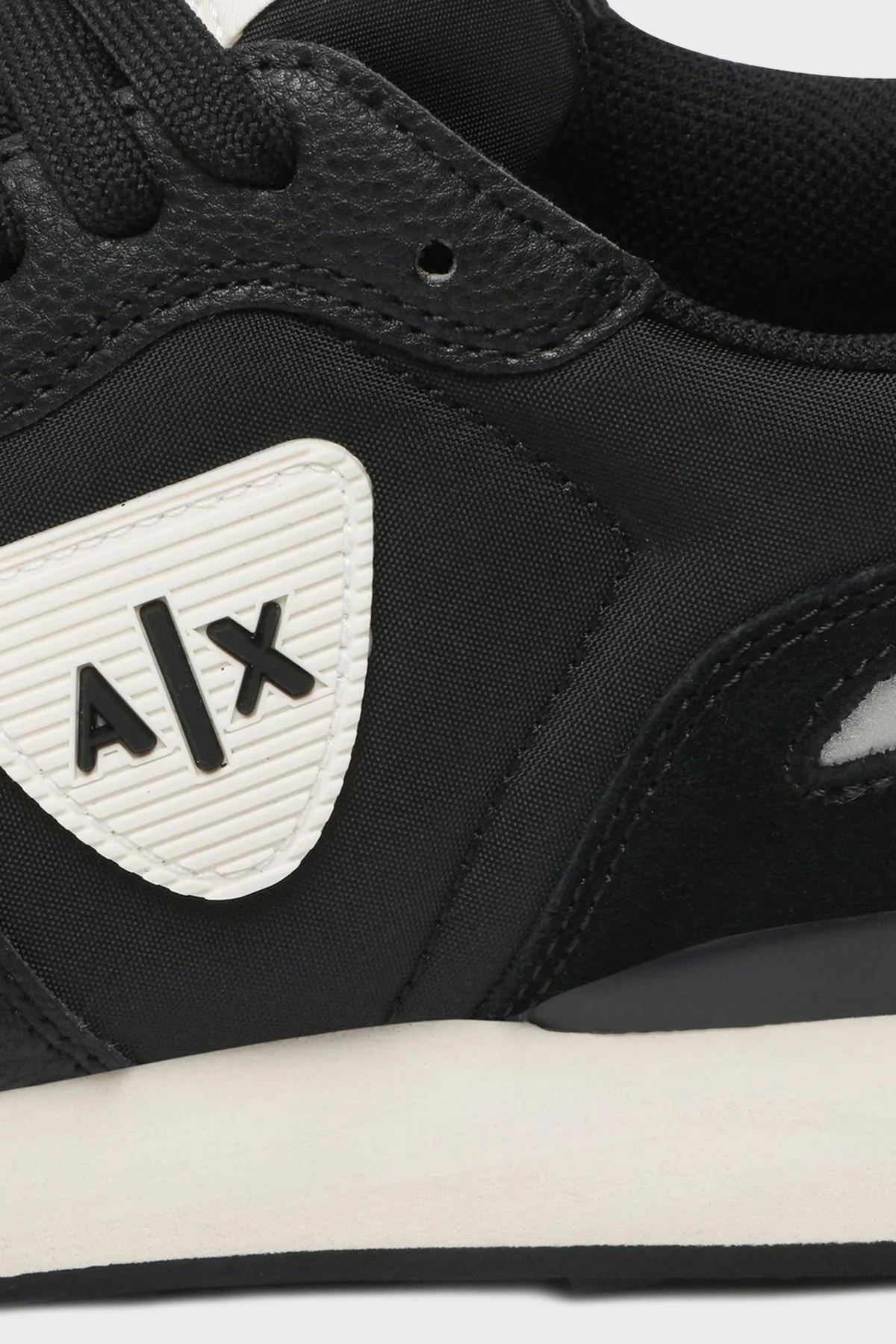 Armani Exchange Logolu Sneaker Erkek Ayakkabı XUX149 XV607 N814 SİYAH-BEYAZ - 6
