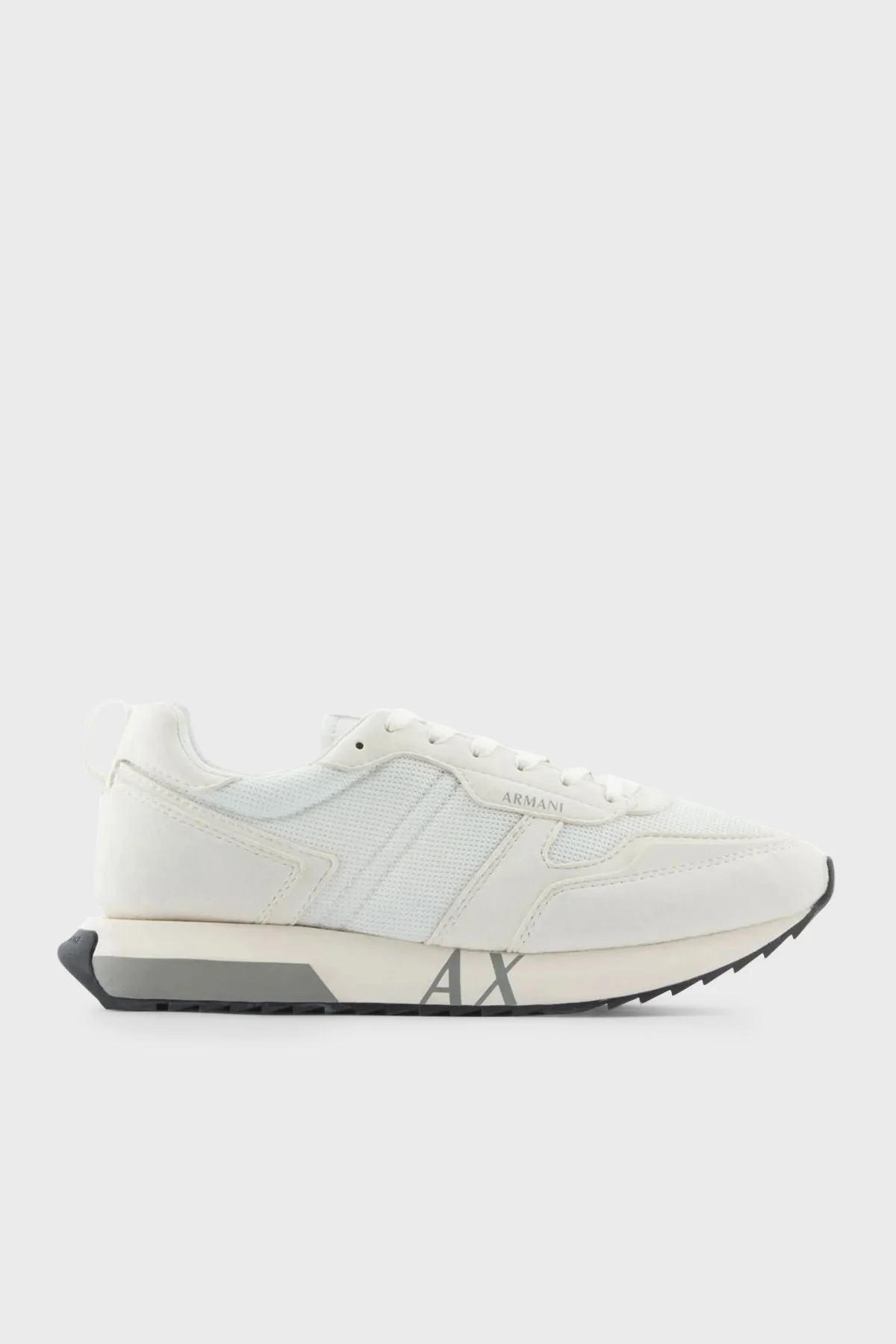 Armani Exchange Logolu Sneaker Erkek Ayakkabı XUX151 XV609 M801 BEYAZ-BEJ - 1