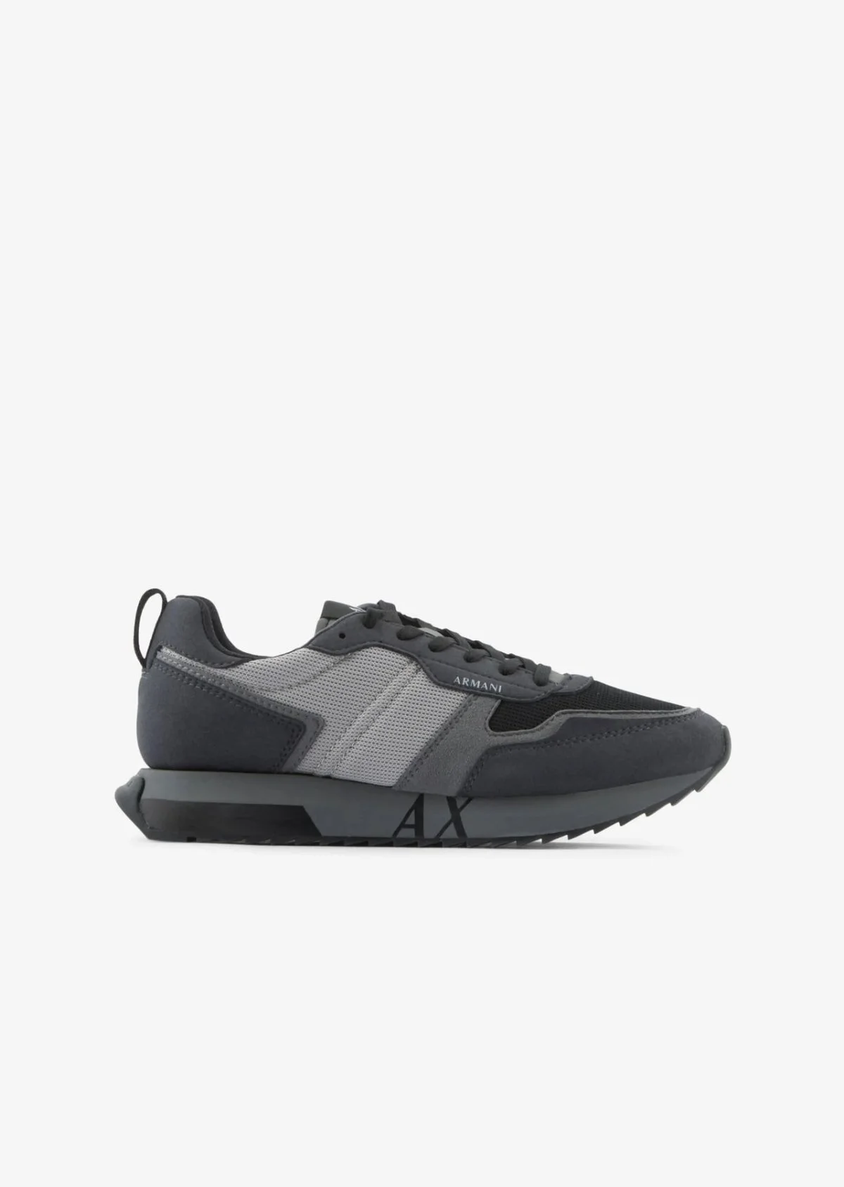 Armani Exchange Logolu Sneaker Erkek Ayakkabı XUX151 XV609 S063 FÜME - 1