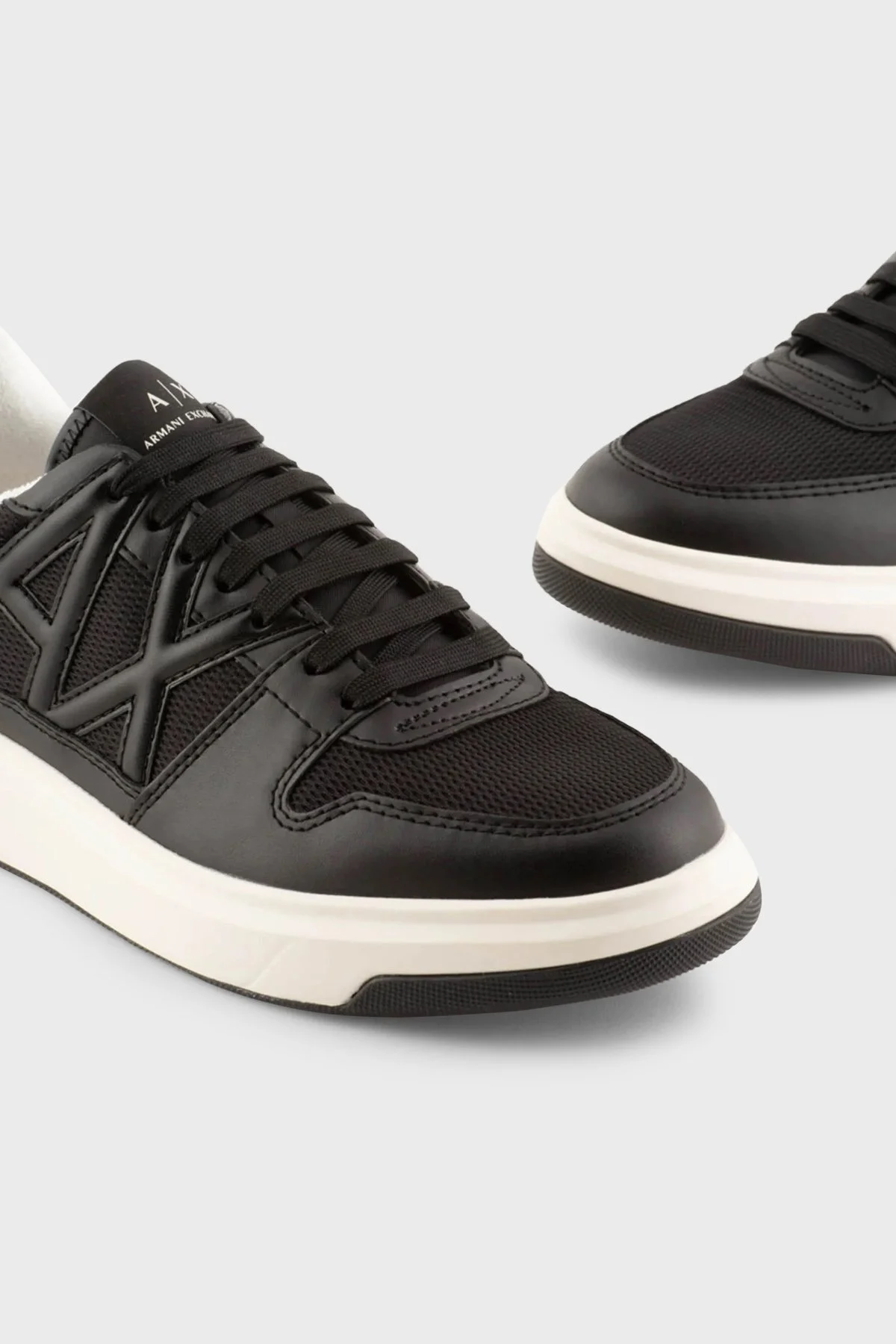 Armani Exchange Logolu Sneaker Erkek Ayakkabı XUX161 XV645 00002 SİYAH - 4