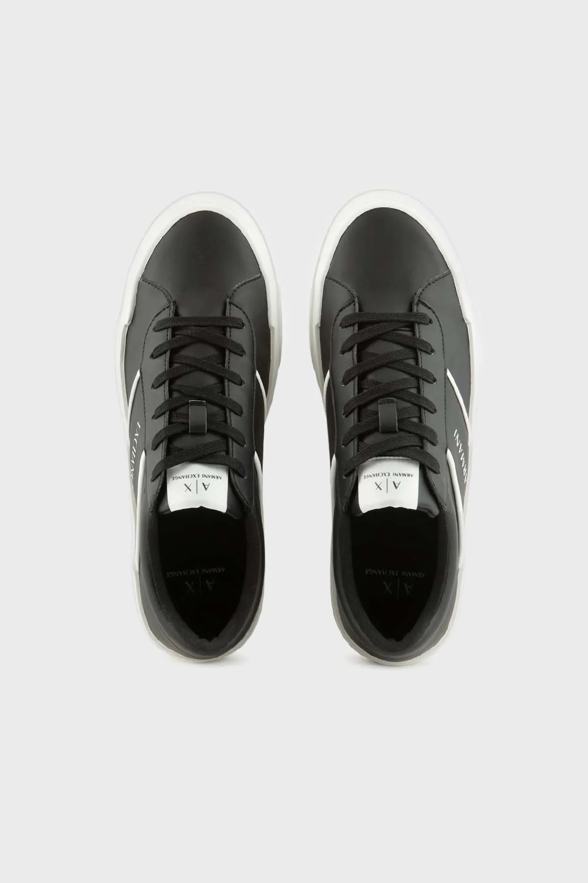 Armani Exchange Logolu Sneaker Erkek Ayakkabı XUX165 XV758 S277 SİYAH - 3