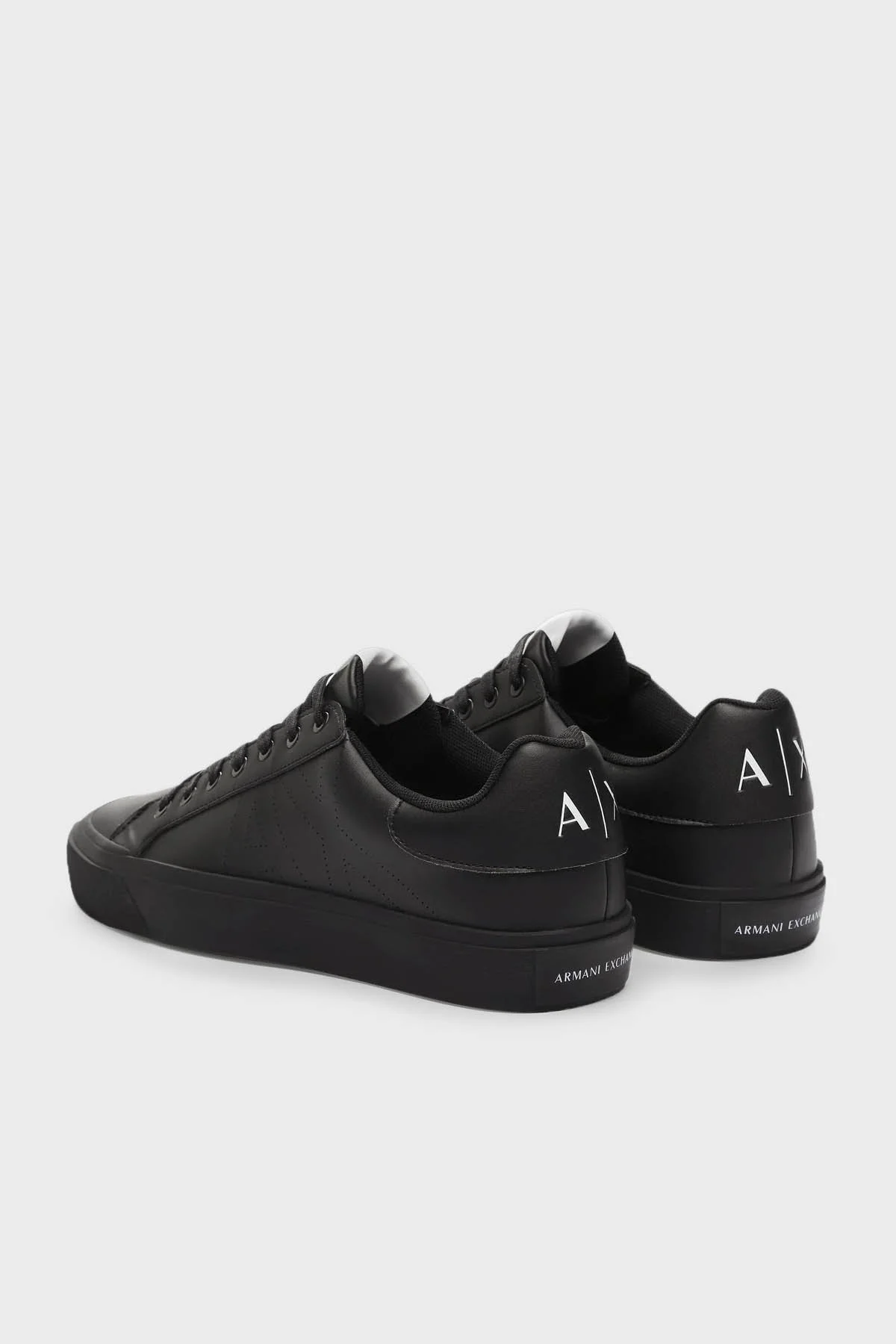 Armani Exchange Logolu Sneaker Erkek Ayakkabı XUX166 XV653 K001 SİYAH - 2