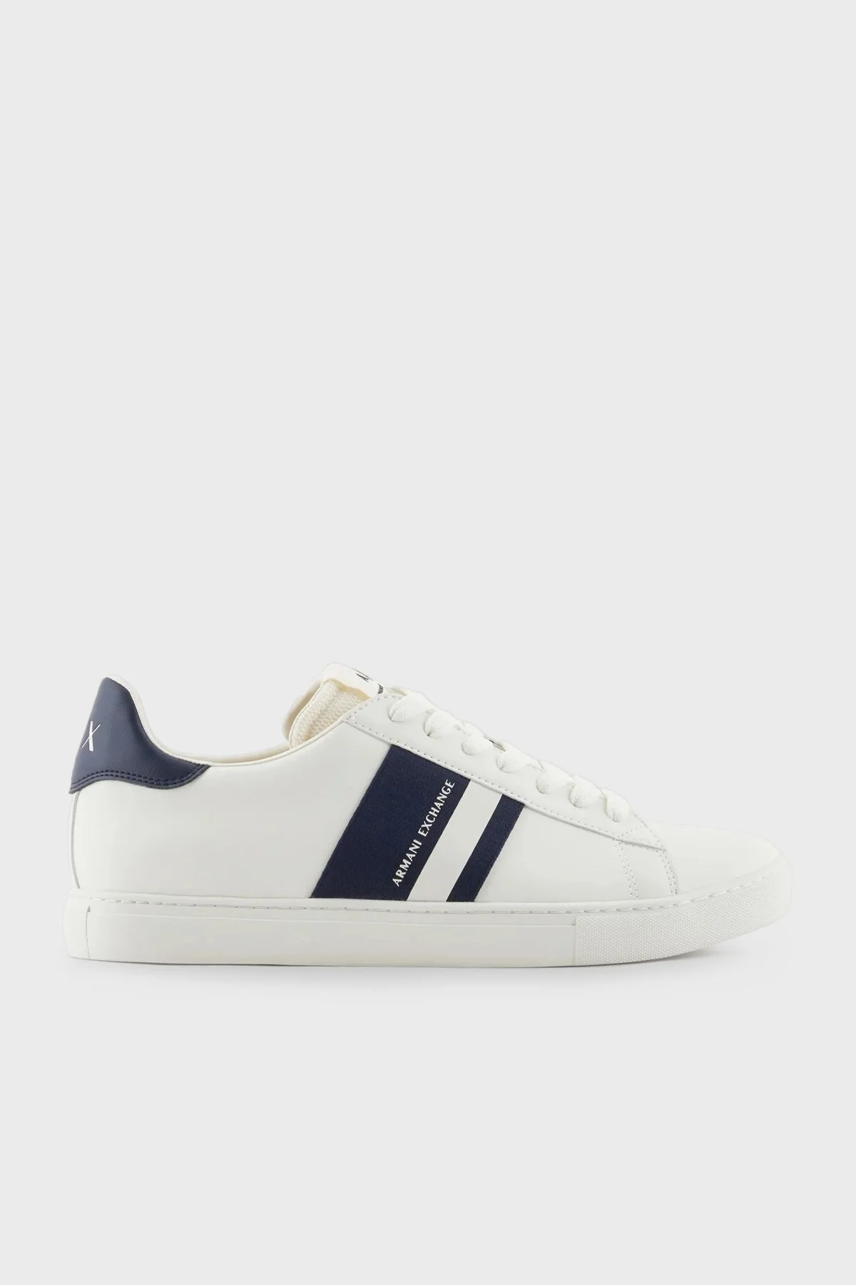 Armani Exchange Logolu Sneaker Erkek Ayakkabı XUX173 XV666 N481 BEYAZ-LACİVERT - 1