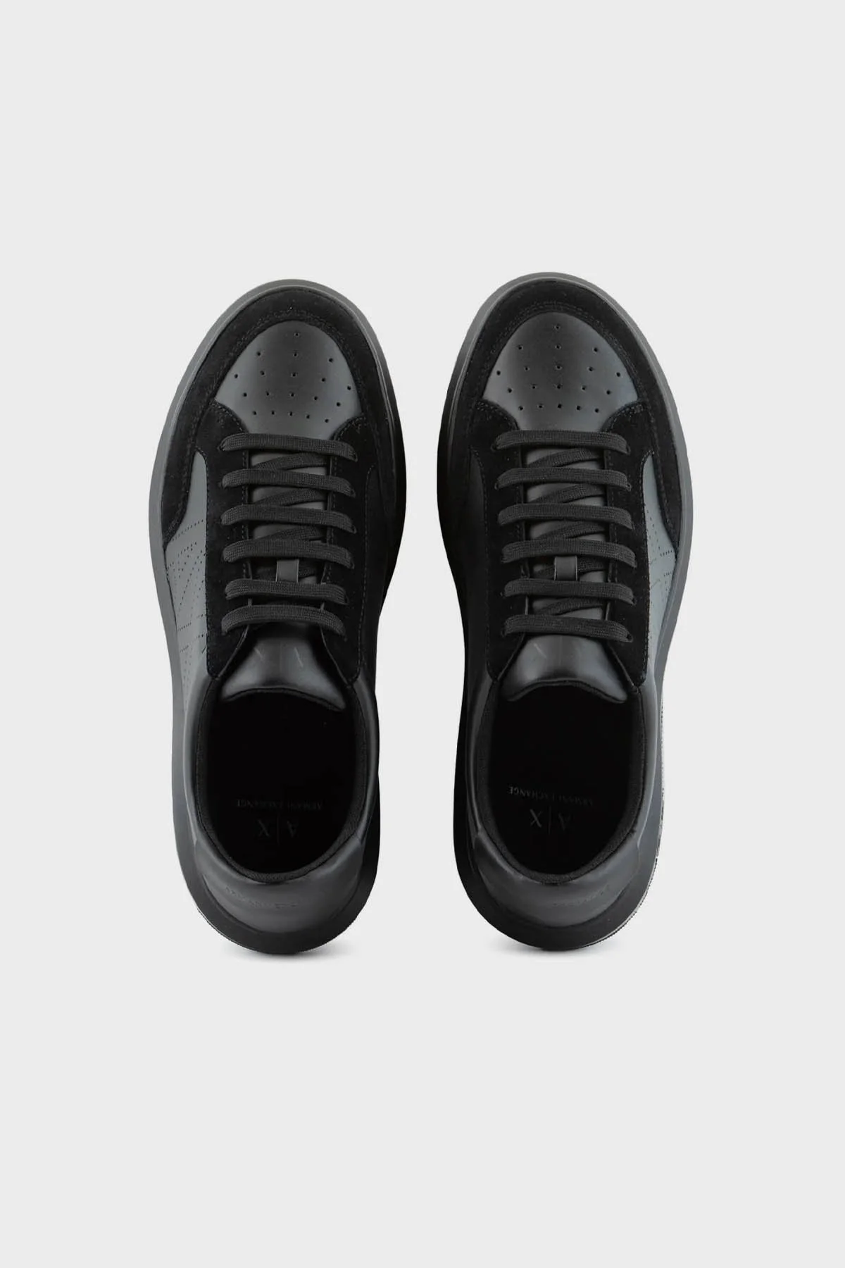 Armani Exchange Logolu Sneaker Erkek Ayakkabı XUX177 XV762 K001 SİYAH - 9
