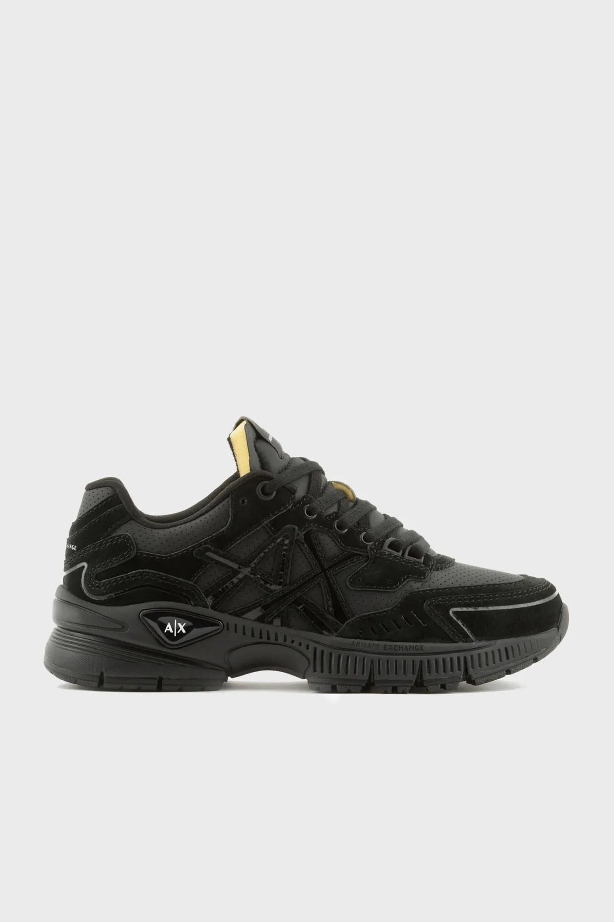 Armani Exchange Logolu Sneaker Erkek Ayakkabı XUX188 XV775 K001 SİYAH - 1