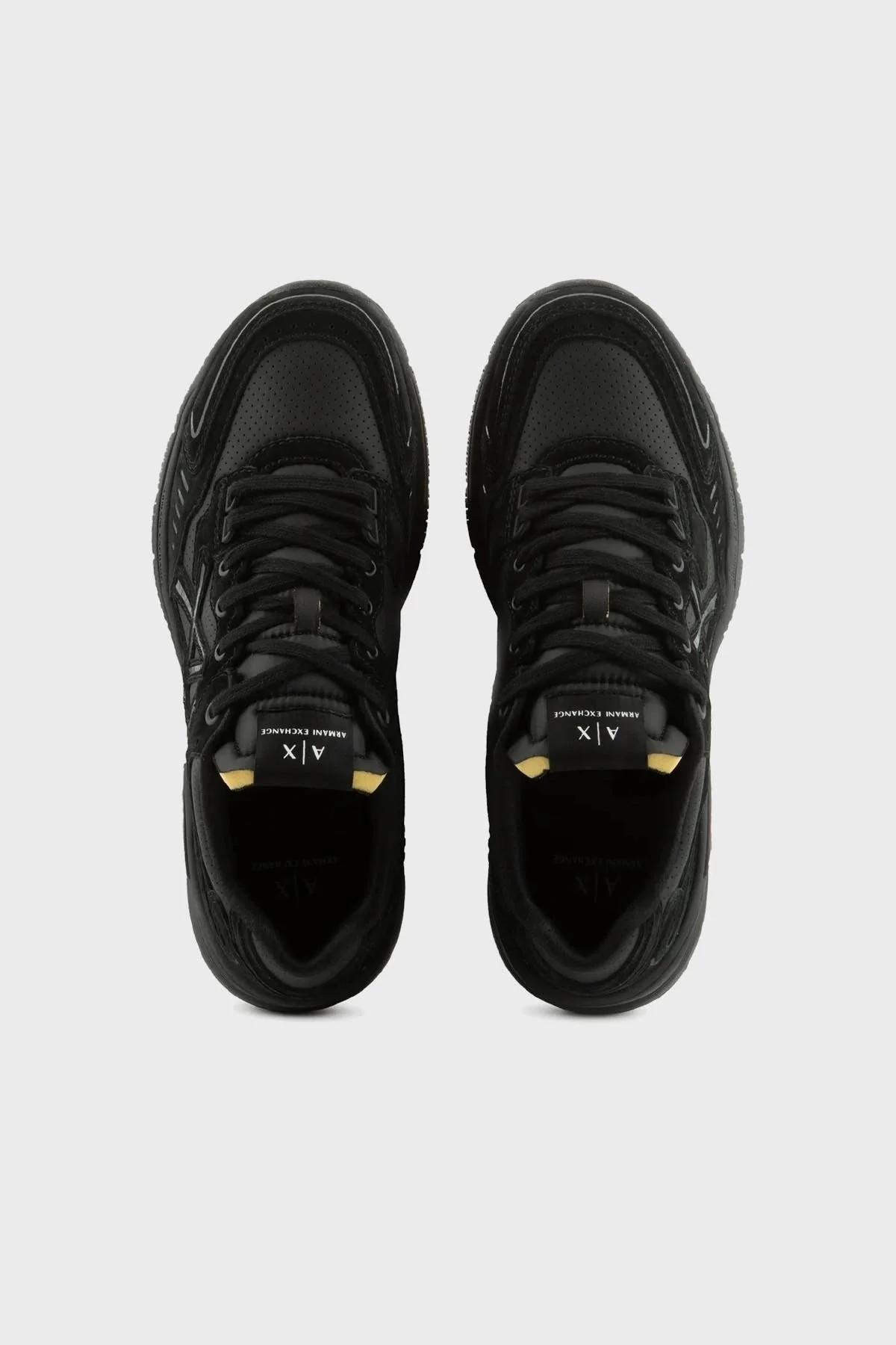 Armani Exchange Logolu Sneaker Erkek Ayakkabı XUX188 XV775 K001 SİYAH - 3