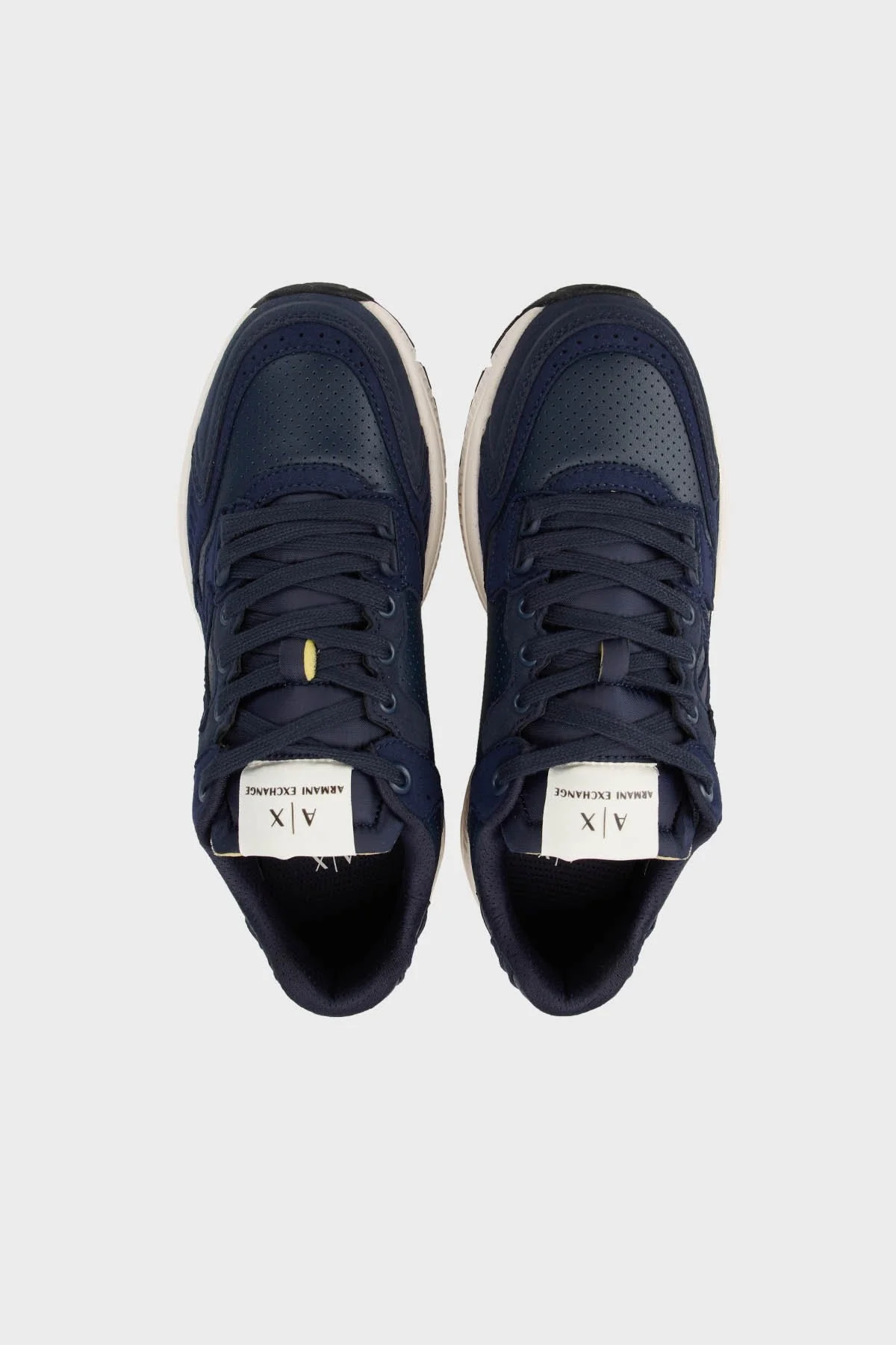 Armani Exchange Logolu Sneaker Erkek Ayakkabı XUX188 XV775 T038 LACİVERT - 10