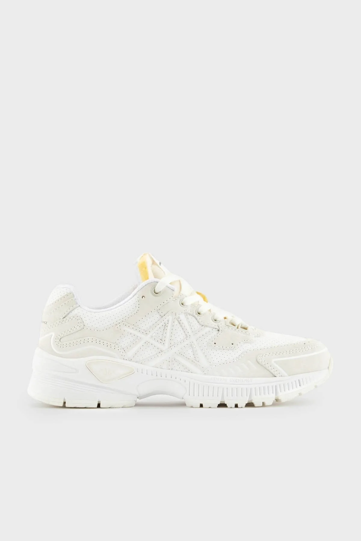 Armani Exchange Logolu Sneaker Erkek Ayakkabı XUX188 XV775 T063 Ekru-Beyaz - 1