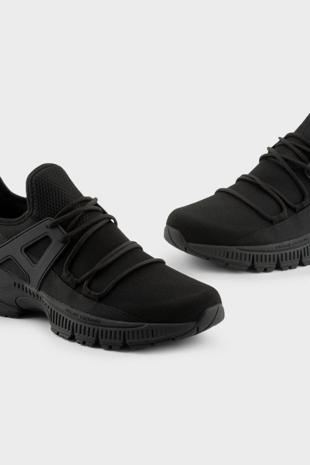 Armani Exchange Logolu Sneaker Erkek Ayakkabı XUX190 XV777 00002 SİYAH - 5