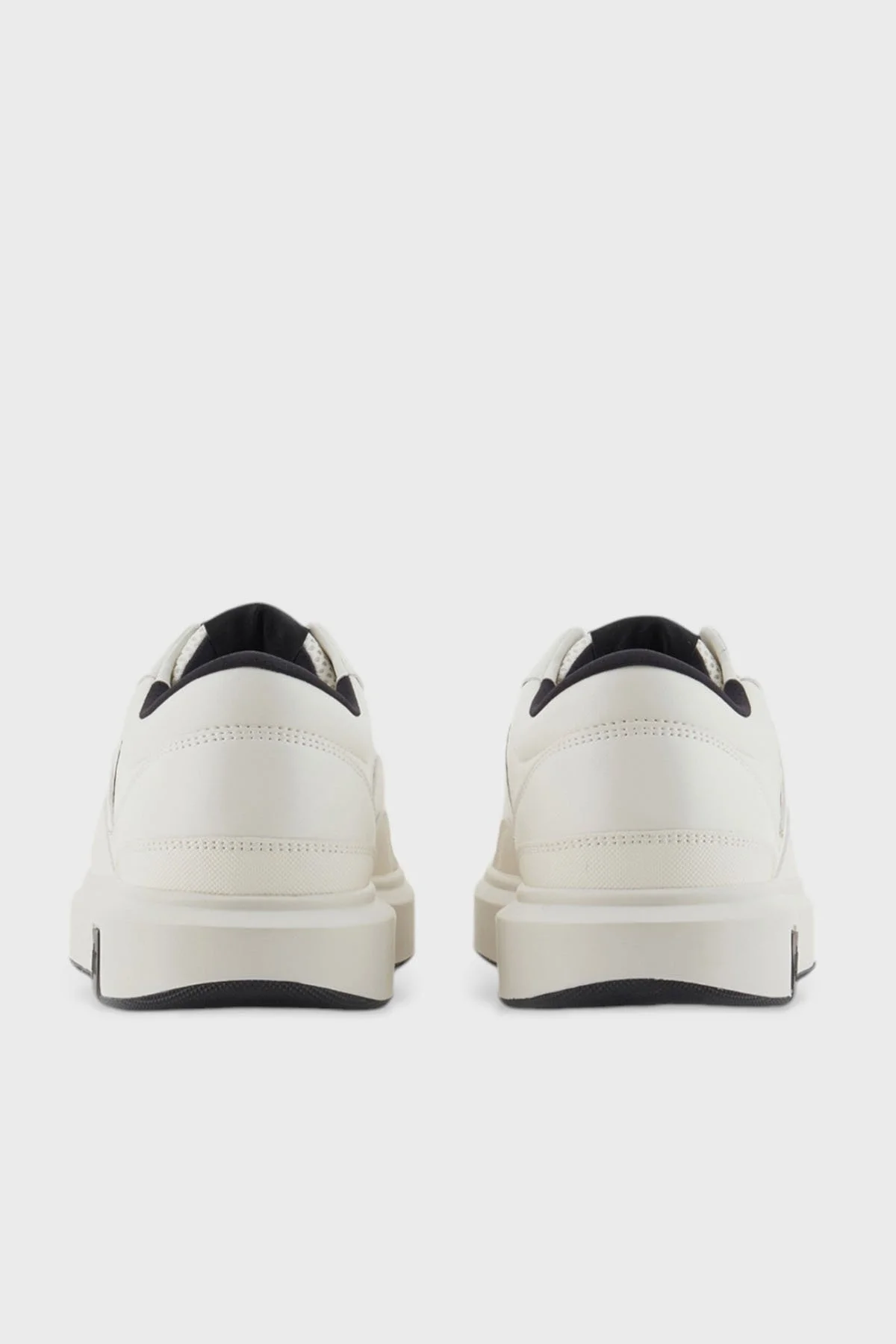 Armani Exchange Logolu Sneaker Erkek Ayakkabı XUX193 XV908 N480 BEYAZ-SİYAH - 9
