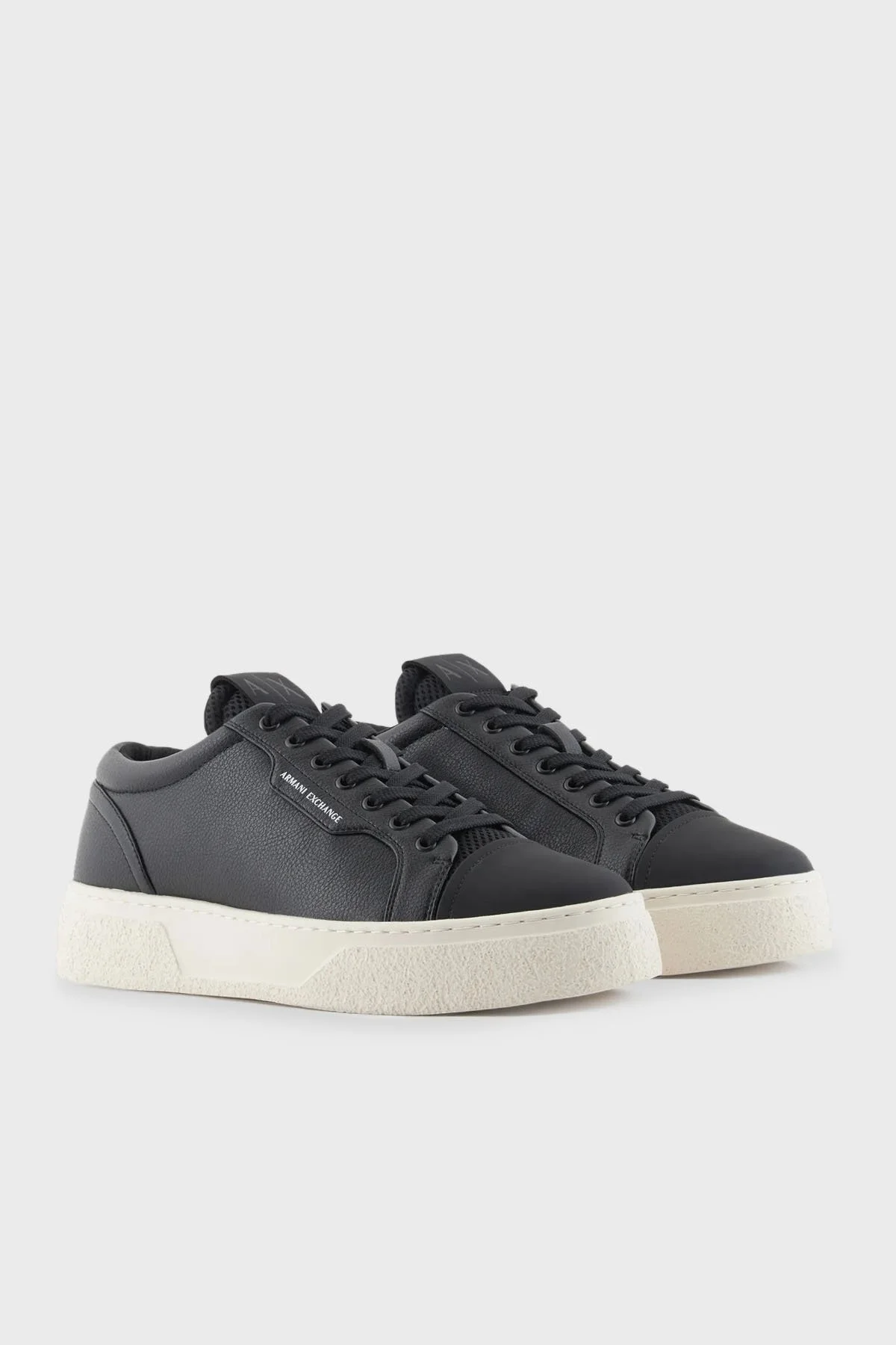 Armani Exchange Logolu Sneaker Erkek Ayakkabı XUX195 XV794 00002 SİYAH - 2