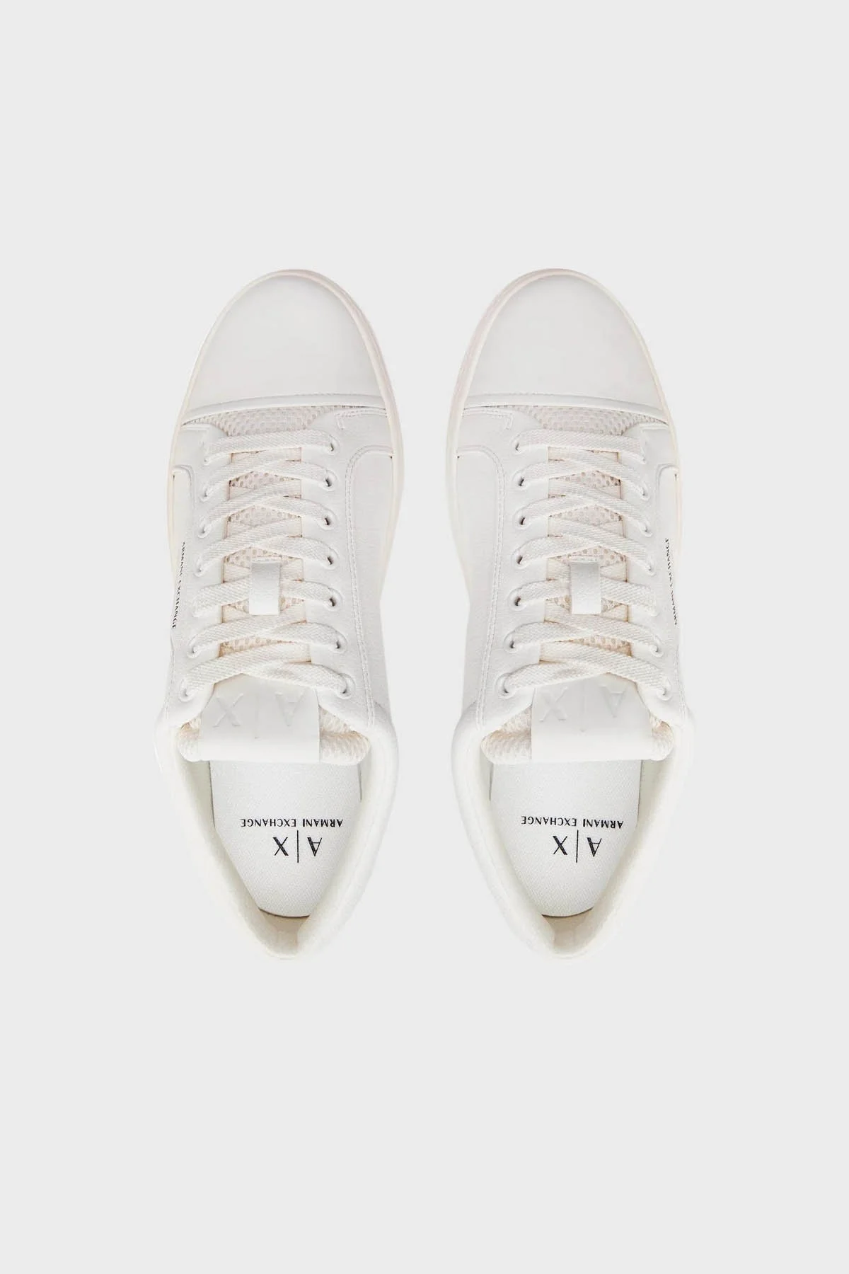 Armani Exchange Logolu Sneaker Erkek Ayakkabı XUX195 XV794 00894 BEYAZ - 5