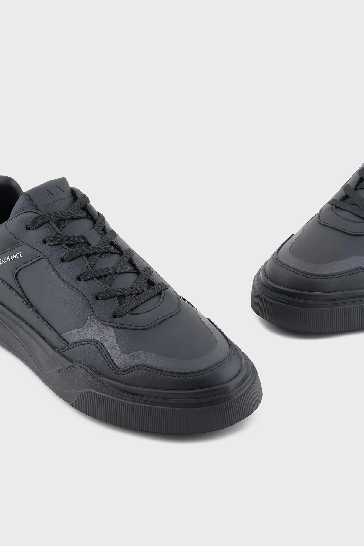 Armani Exchange Logolu Sneaker Erkek Ayakkabı XUX219 XV857 00002 SİYAH - 5