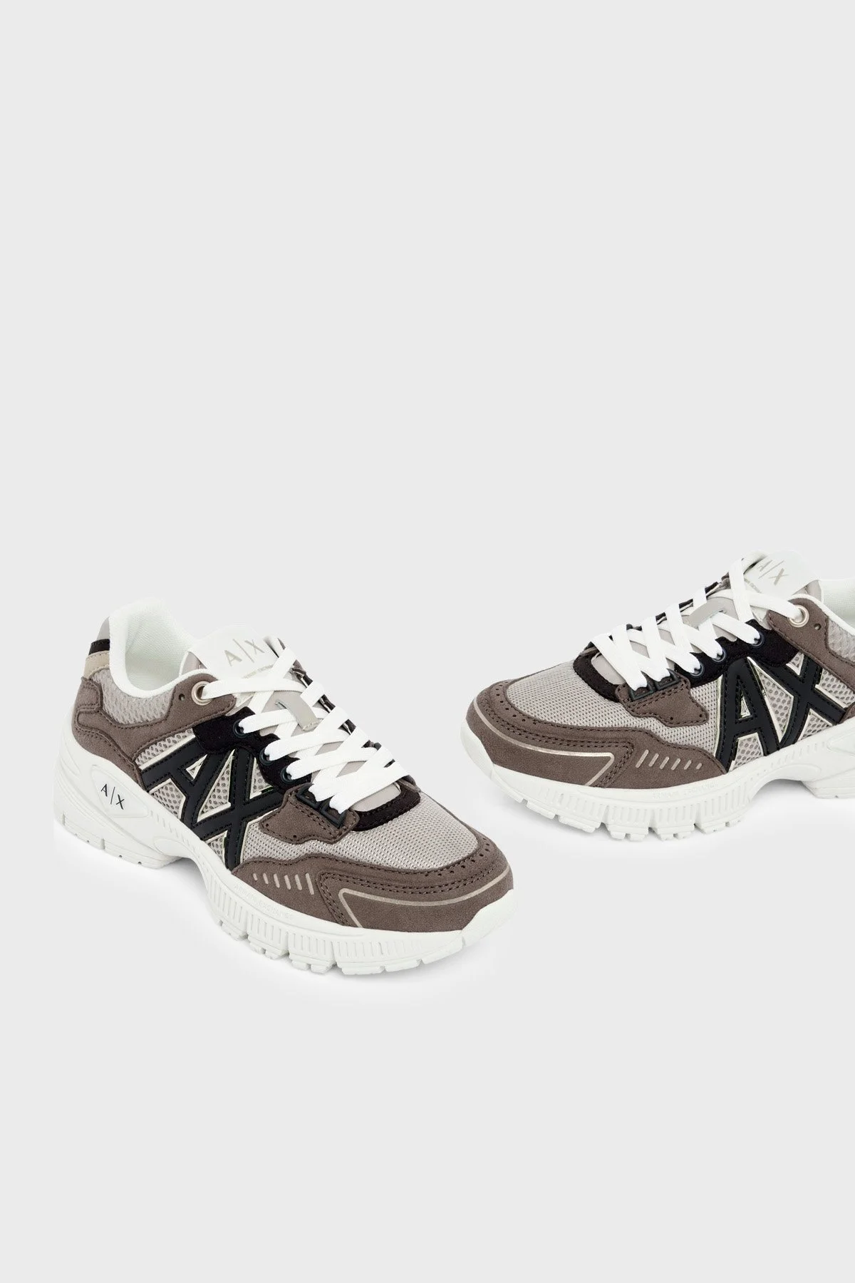 Armani Exchange Logolu Sneaker Kadın Ayakkabı XW002153 AF22757 M6459 Taba-kahve - 5