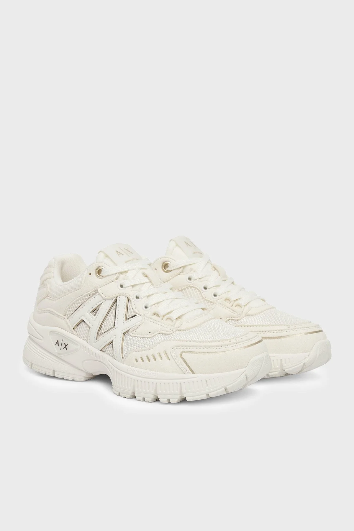 Armani Exchange Logolu Sneaker Kadın Ayakkabı XW002153 AF22757 MZ128 BEJ - 2