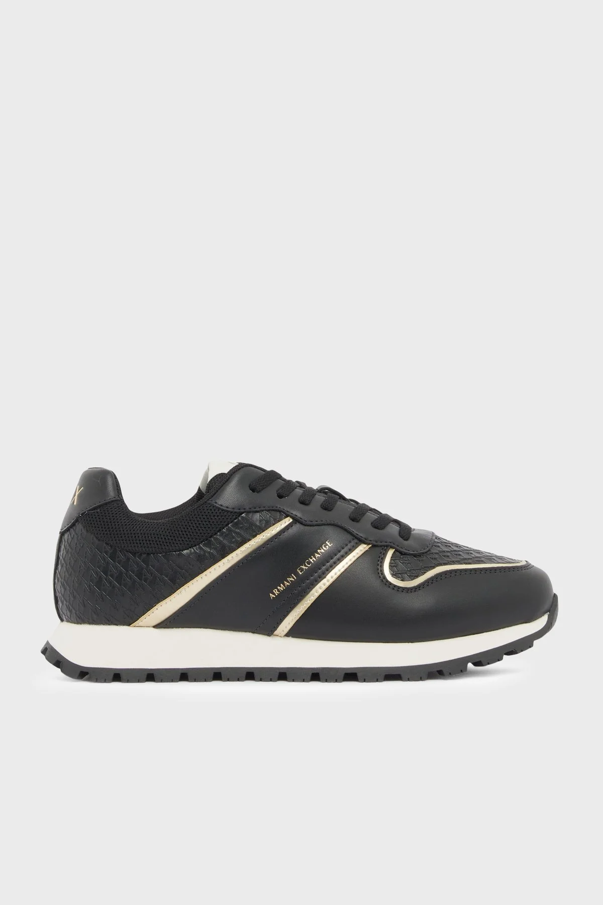 Armani Exchange Logolu Sneaker Kadın Ayakkabı XW002795 AF23061 MC077 SİYAH - 1