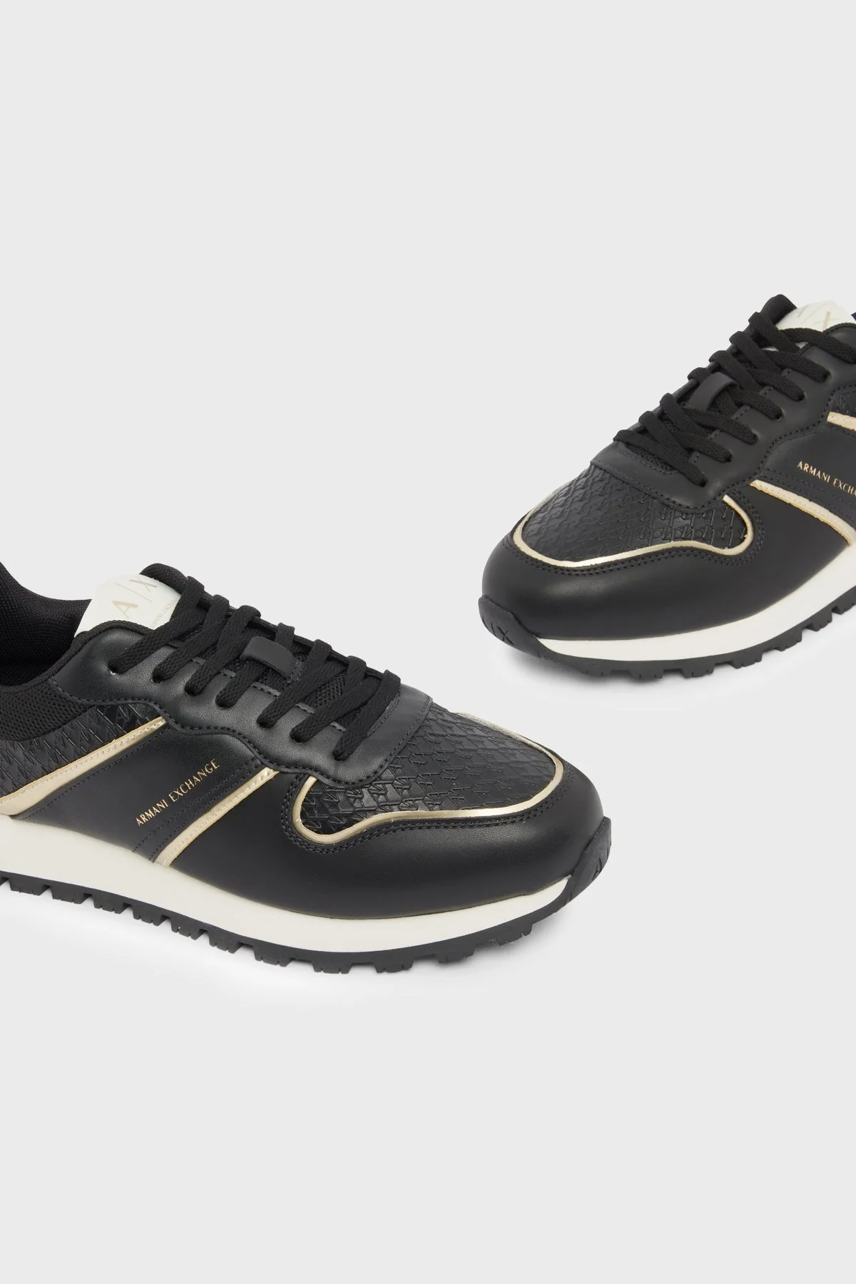Armani Exchange Logolu Sneaker Kadın Ayakkabı XW002795 AF23061 MC077 SİYAH - 3