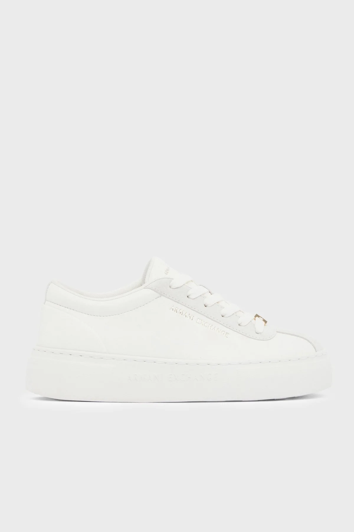 Armani Exchange Logolu Sneaker Kadın Ayakkabı XW003065 AF28674 U0011 Beyaz - 1