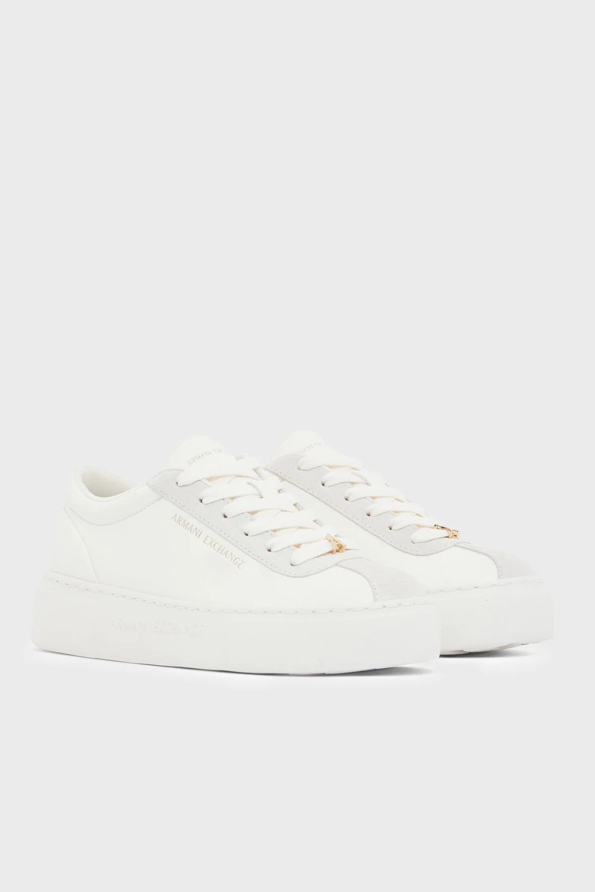 Armani Exchange Logolu Sneaker Kadın Ayakkabı XW003065 AF28674 U0011 Beyaz - 2