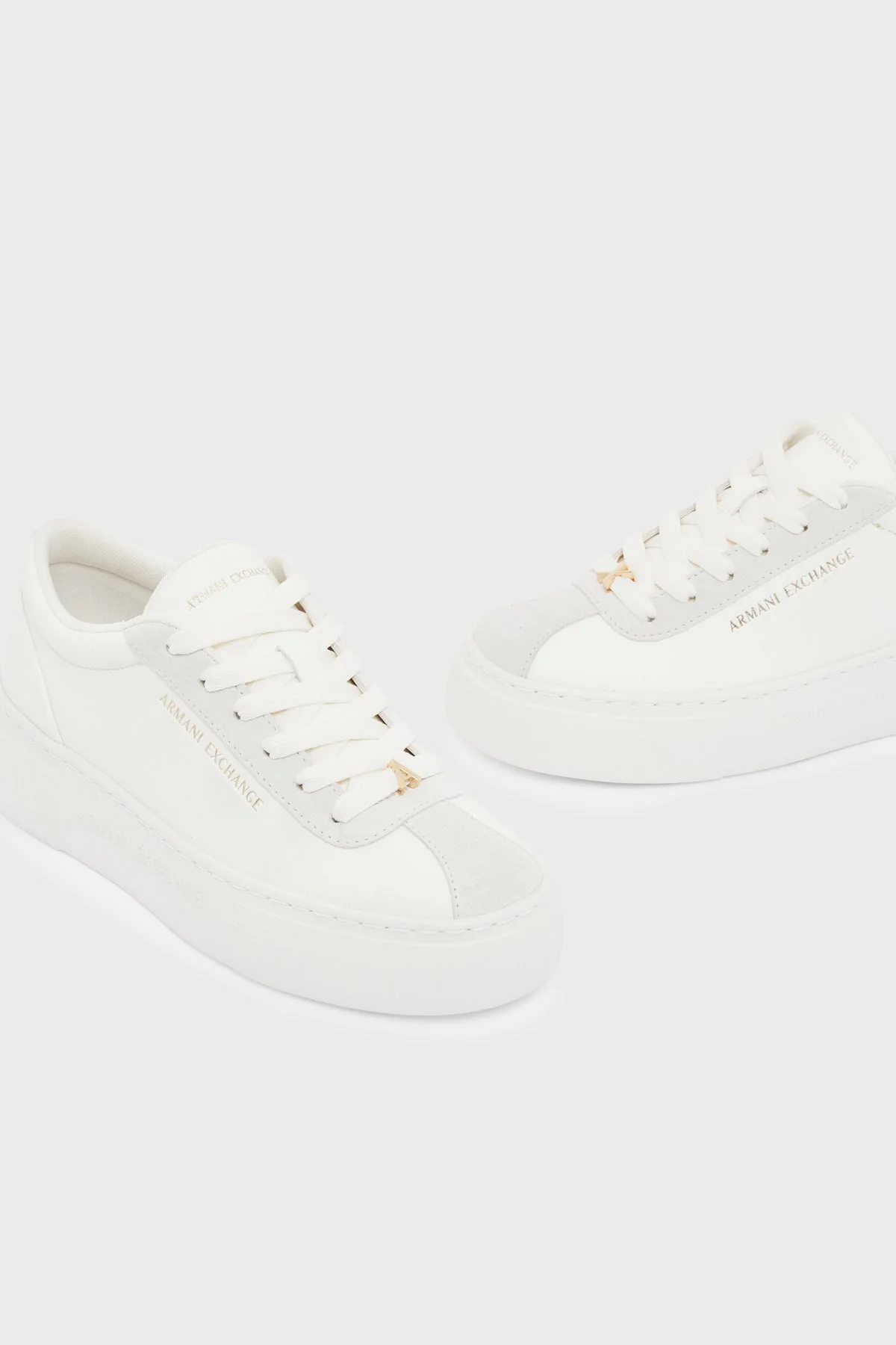 Armani Exchange Logolu Sneaker Kadın Ayakkabı XW003065 AF28674 U0011 Beyaz - 5