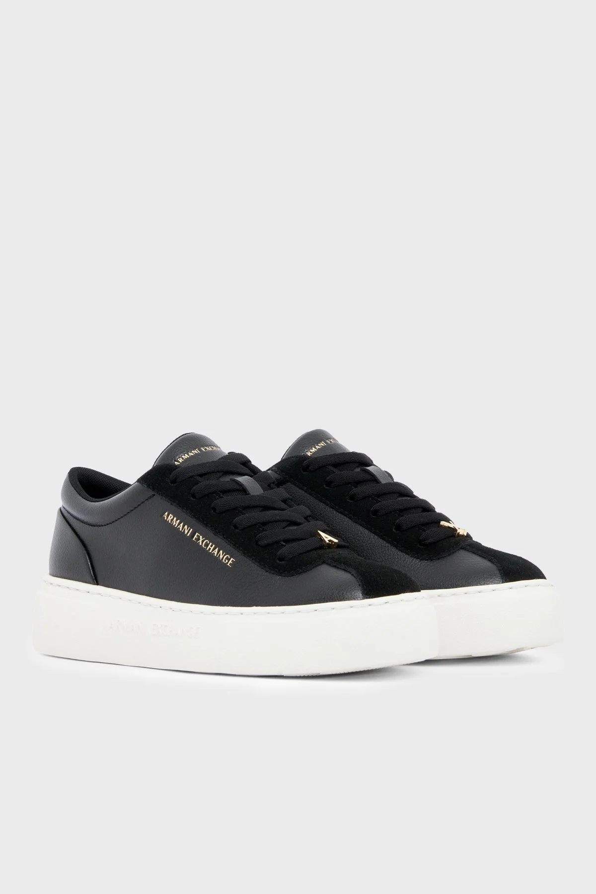 Armani Exchange Logolu Sneaker Kadın Ayakkabı XW003065 AF28674 UC001 Siyah - 2