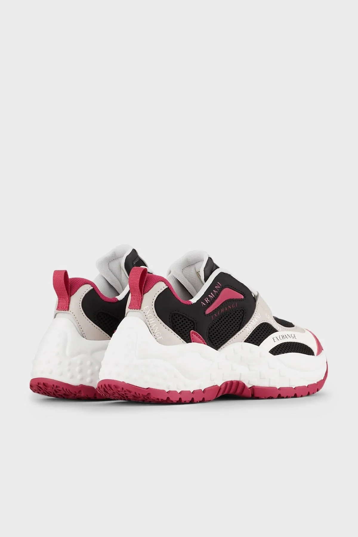 Armani Exchange Logolu Spor Bayan Ayakkabı XDX120 XV708 S620 SİYAH-PEMBE - 3