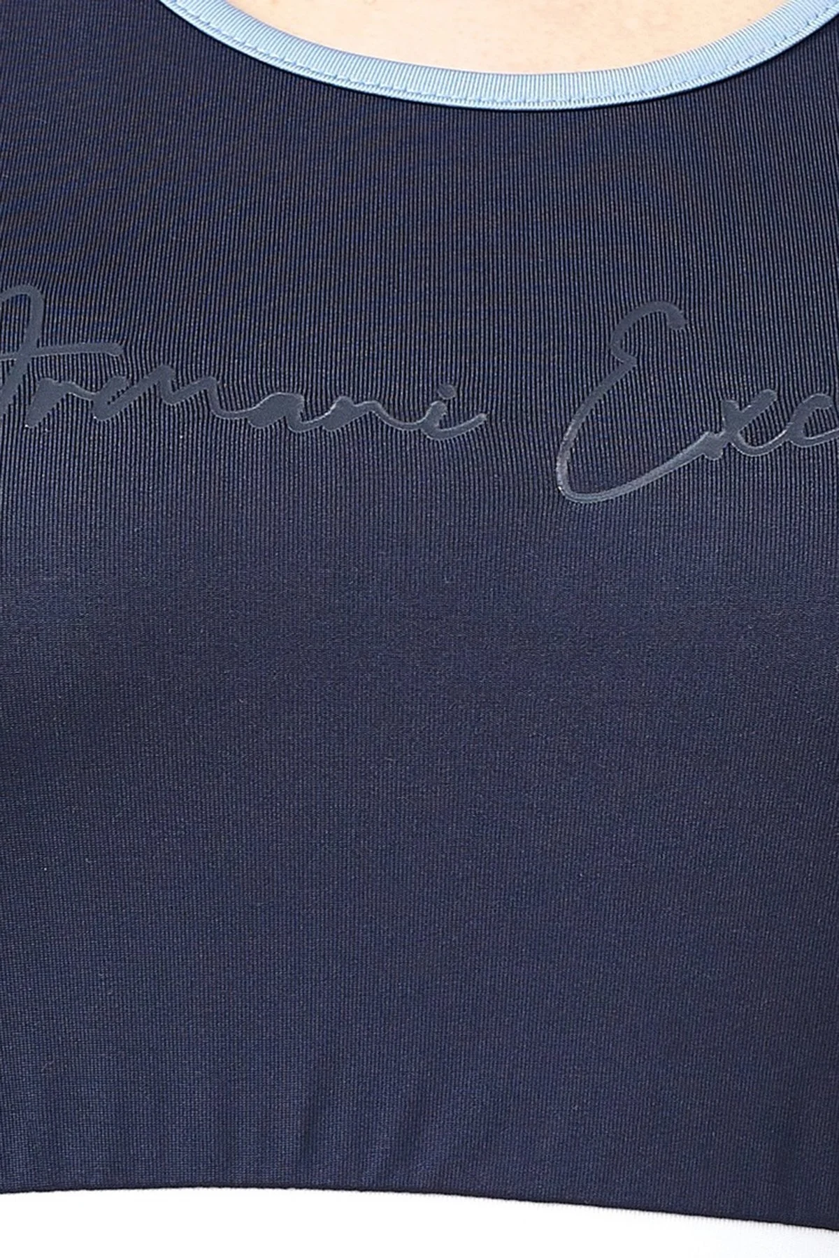 Armani Exchange Logolu Spor Bayan Sütyen 3RYMED YJDKZ 65AL LACİVERT - 4