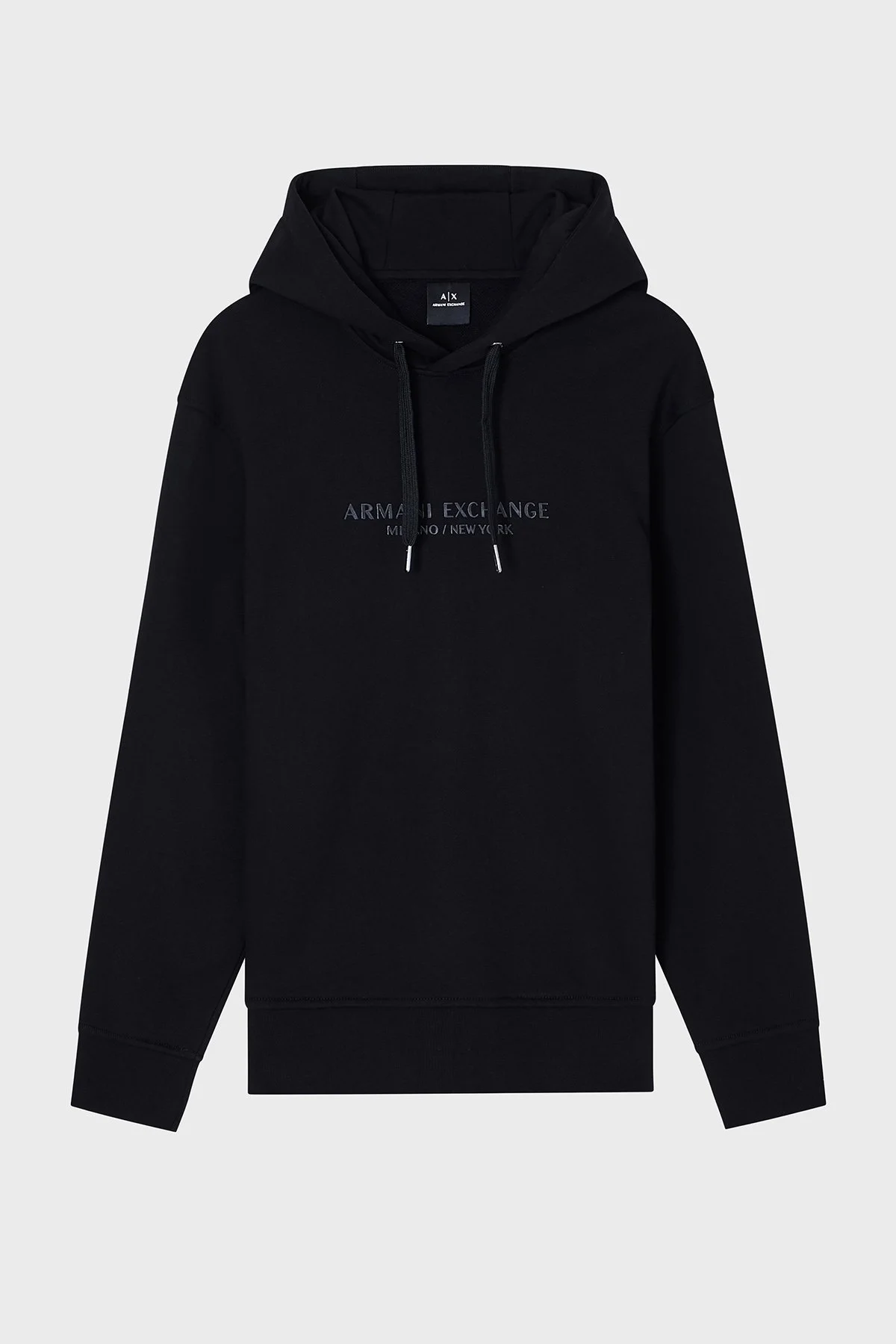 Armani Exchange Logolu Streç Pamuklu Regular Fit Kapüşonlu Erkek Sweat XM001294 AF20934 UC001 SİYAH - 5