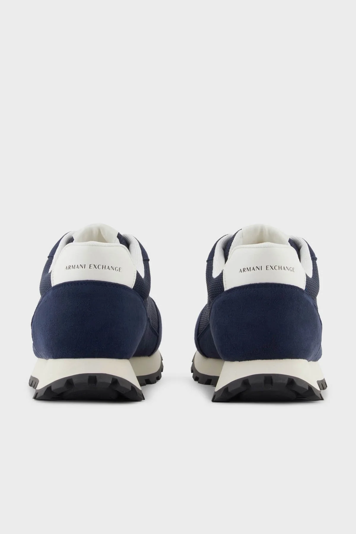 Armani Exchange Logolu Süet Detaylı Sneaker Erkek Ayakkabı XM001960 AF19388 MB005 LACİVERT-BEYAZ - 5
