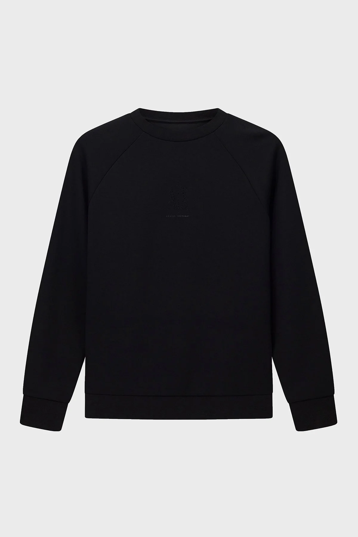 Armani Exchange Logolu Taş Detaylı Loose Fit Bisiklet Yaka Bayan Sweat XW000826 AF13397 UC001 SİYAH - 5